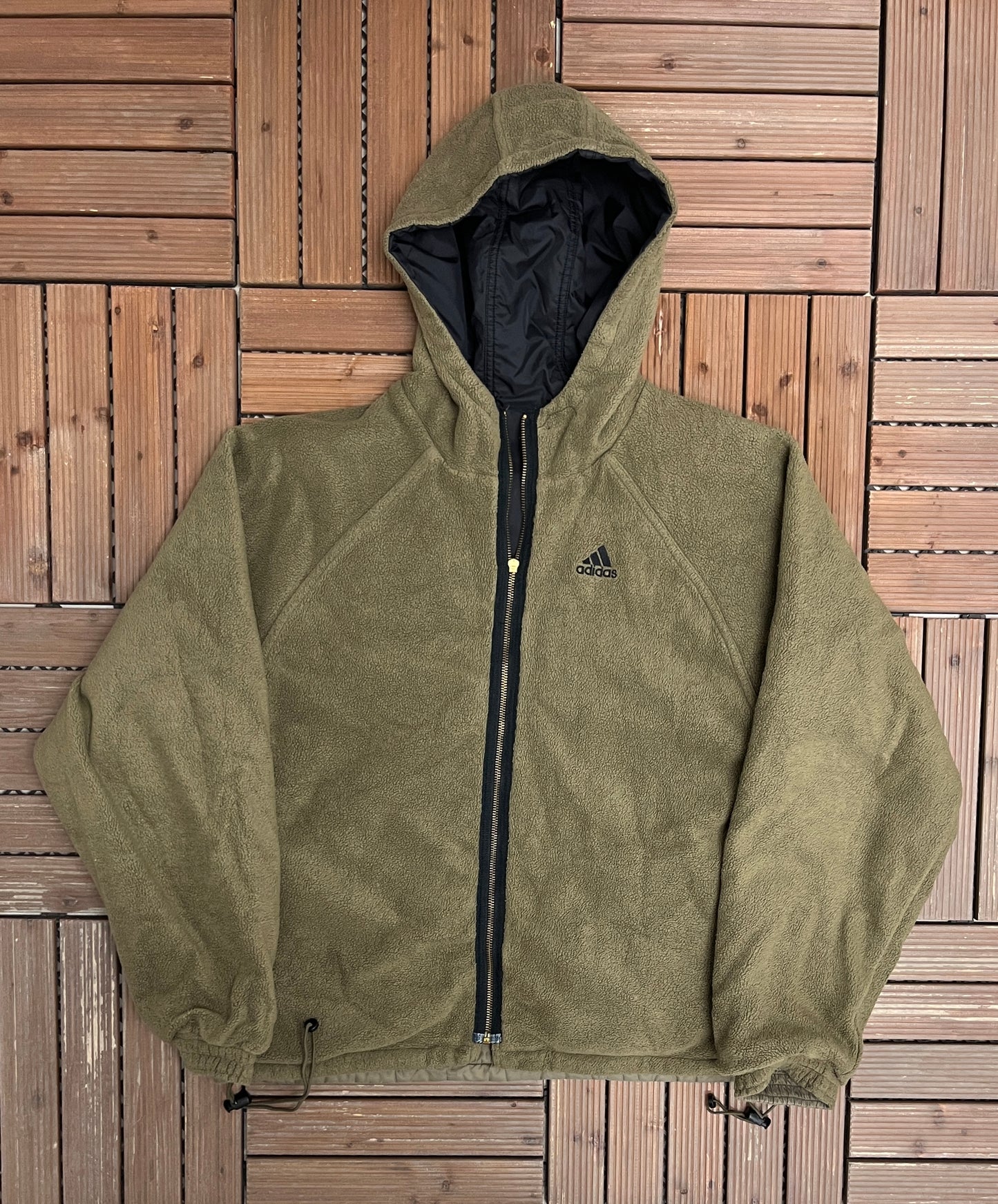 Adidas Small Embroidered Graphic Jacket | Size Medium | Vintage 2000s Reversible Branded Jacket |