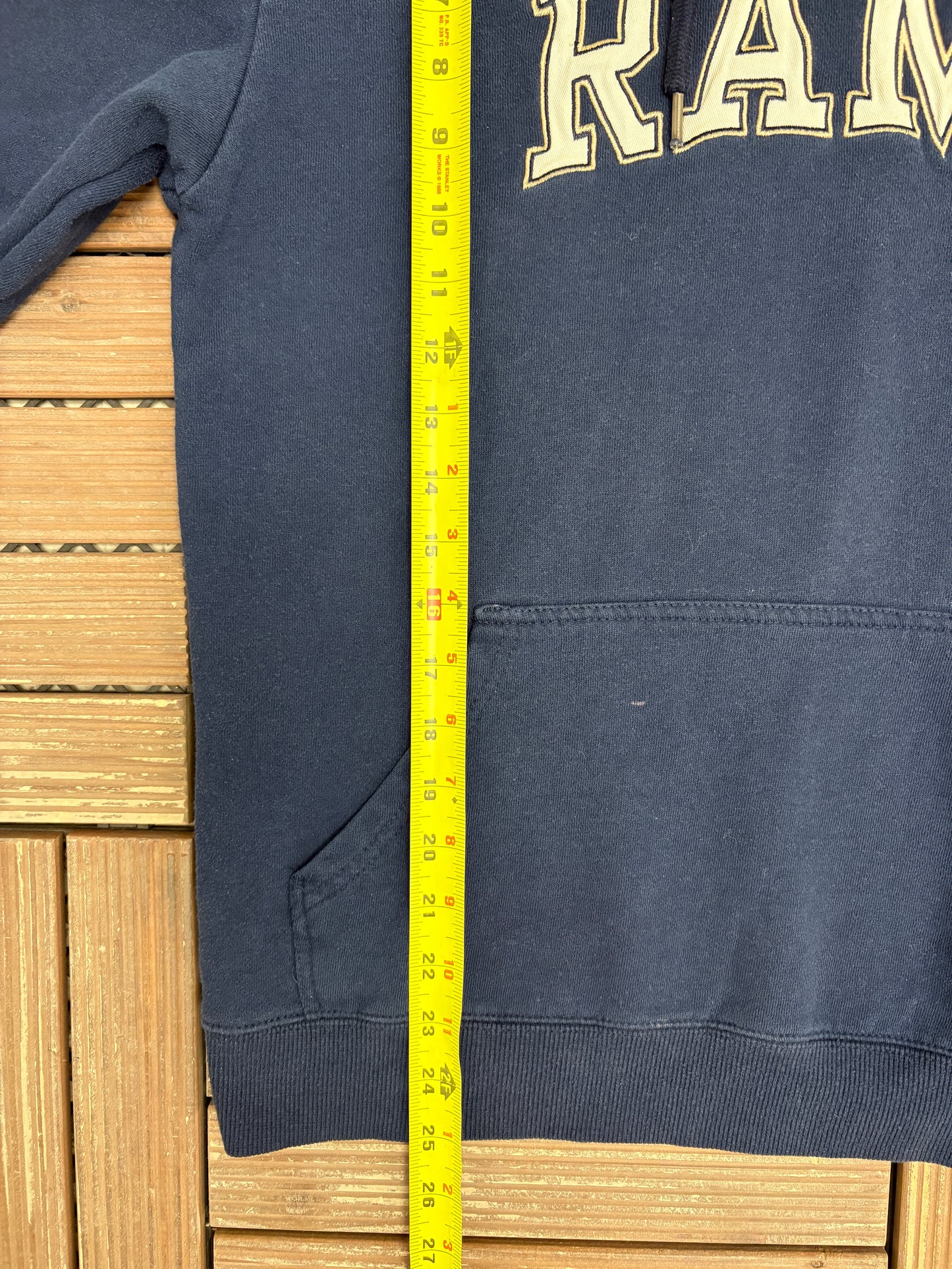 Los Angeles Rams Graphic Hoodie | Size Medium | Vintage 2000s NFL Football Blue Sweatshirt |
