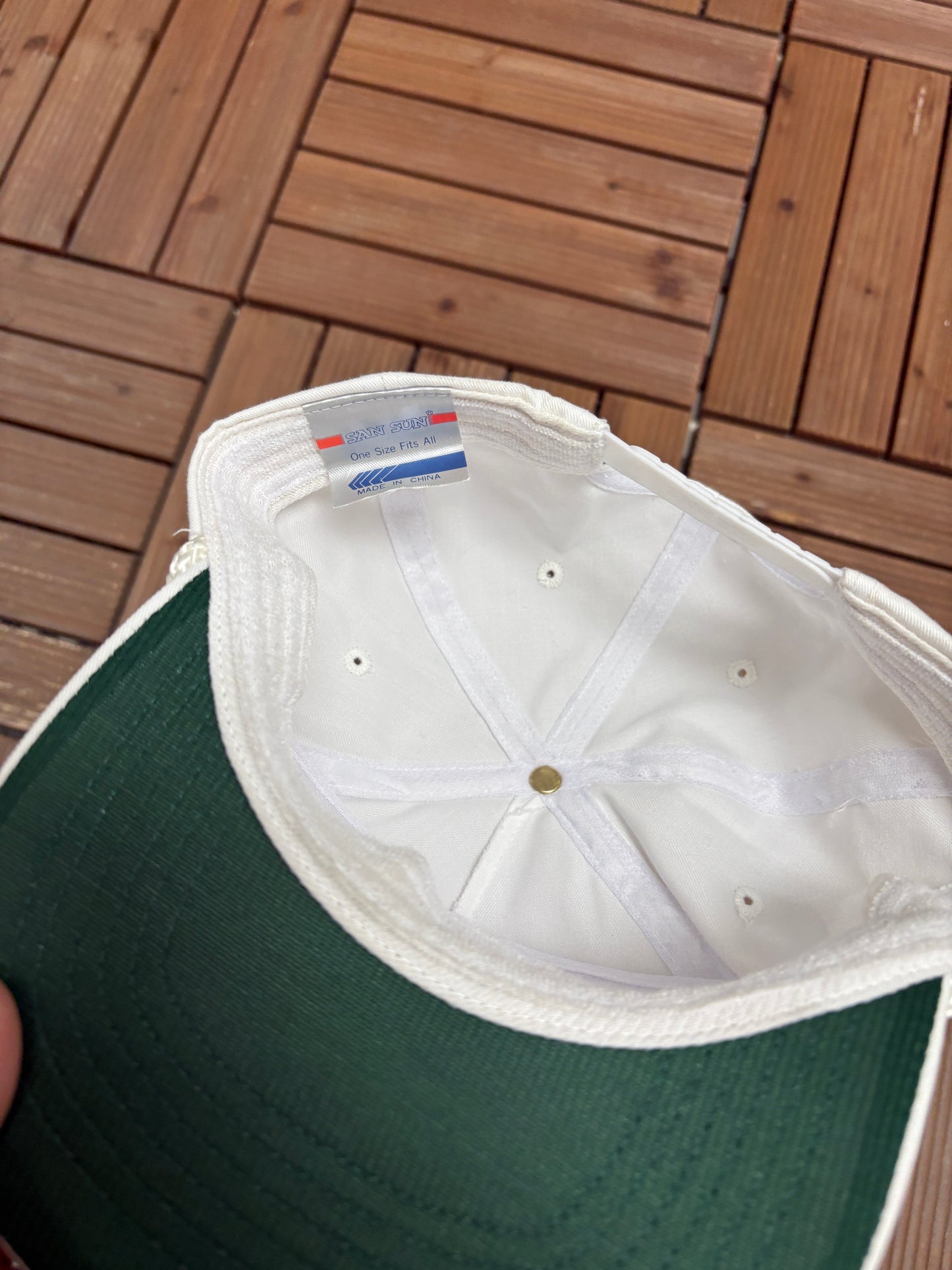 Webb Wheel Products Graphic Hat | Snap Back | Vintage 1990s Promotional White Cap |