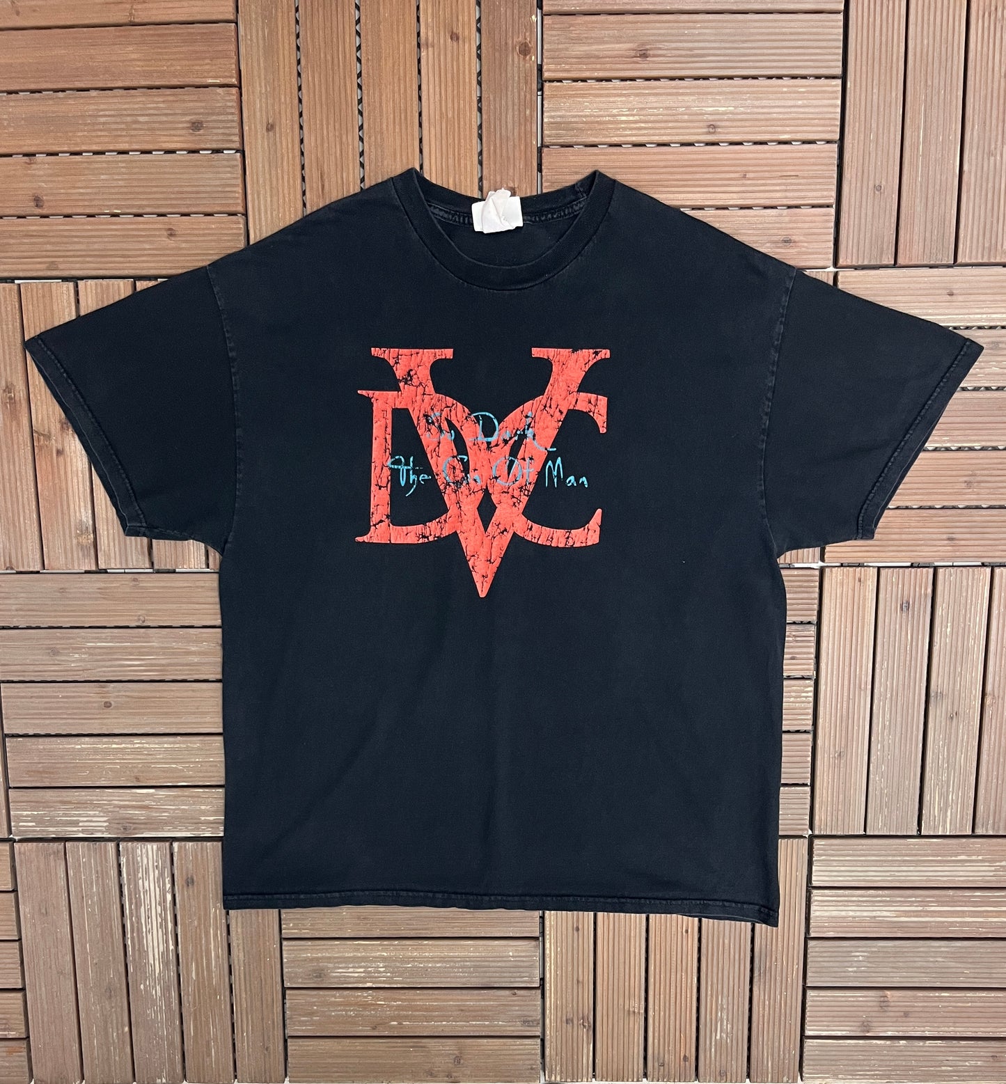So Dark The Con Of Man The Da Vince Code Graphic Tee | Size XX-Large | Vintage 2000s Promotional Black T-Shirt |
