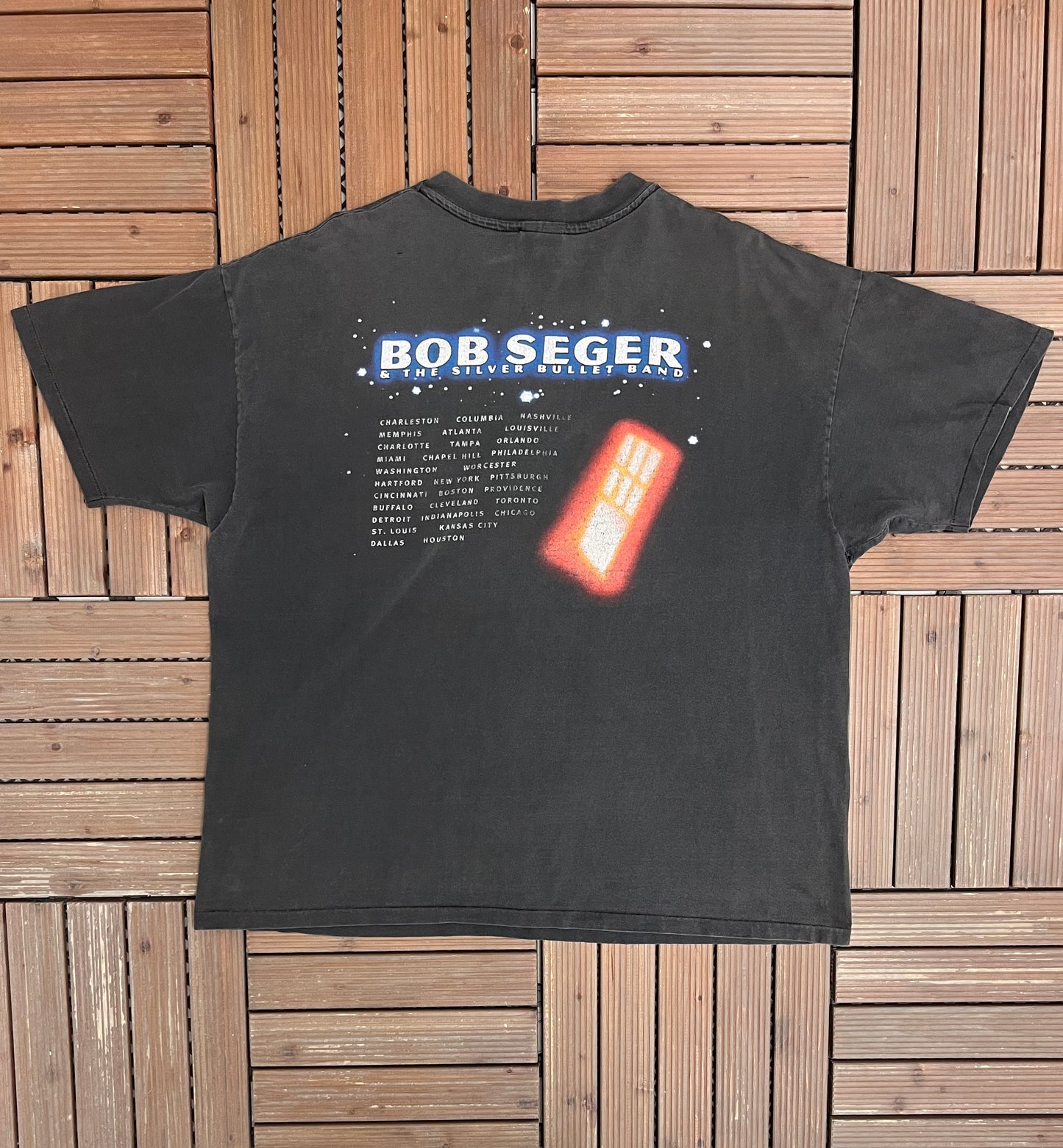 Bob Seger & The Silver Bullet Band It's A Mystery Tour Graphic Tee | Size XX-Large | Vintage 1990s Rock Band Grey T-Shirt |