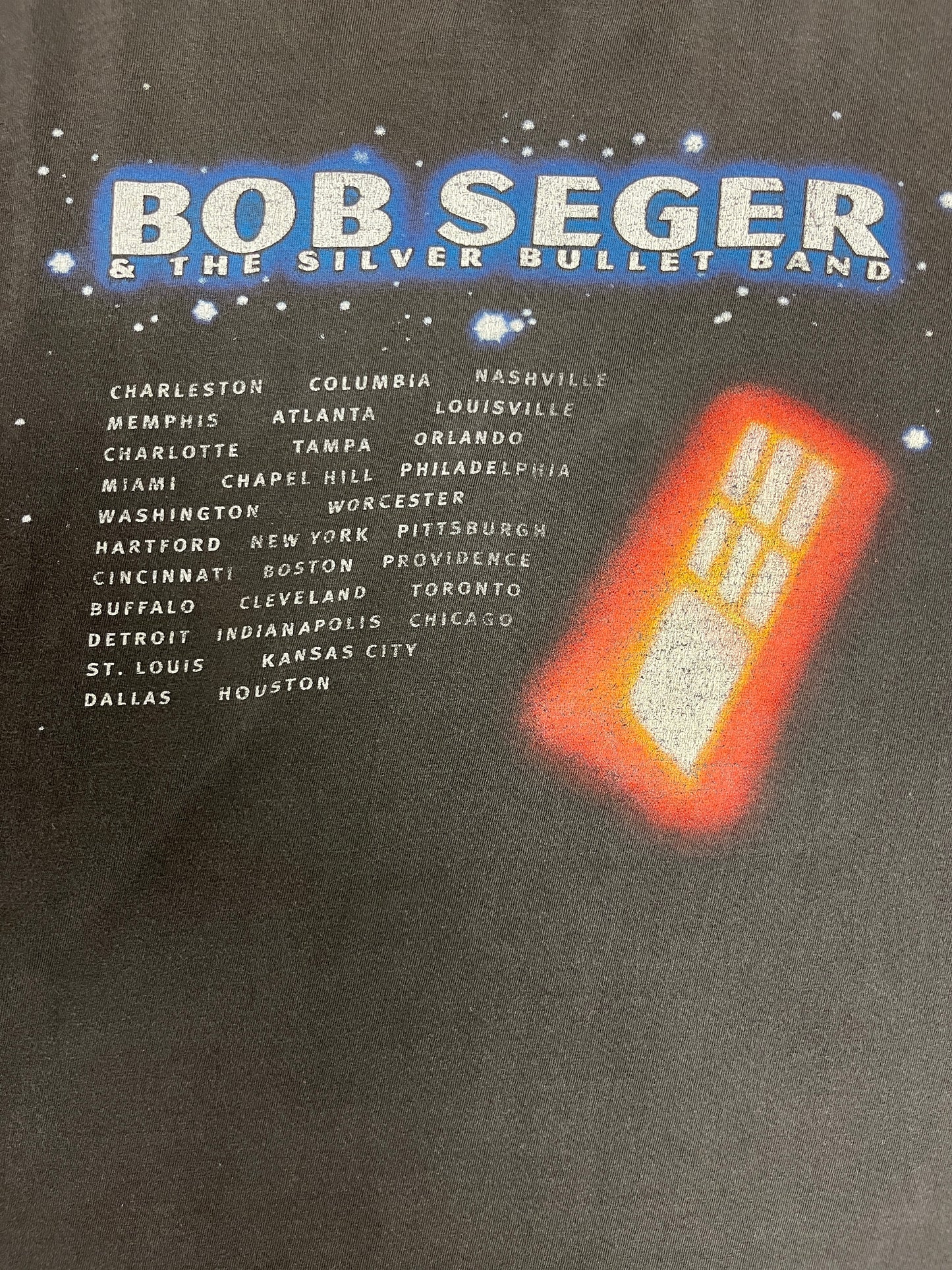 Bob Seger & The Silver Bullet Band It's A Mystery Tour Graphic Tee | Size XX-Large | Vintage 1990s Rock Band Grey T-Shirt |