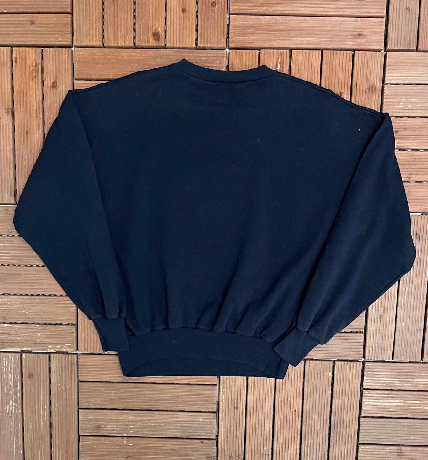Michigan Wolverines Graphic Crewneck | Size Medium | Vintage 1990s College Sports Blue Sweater |