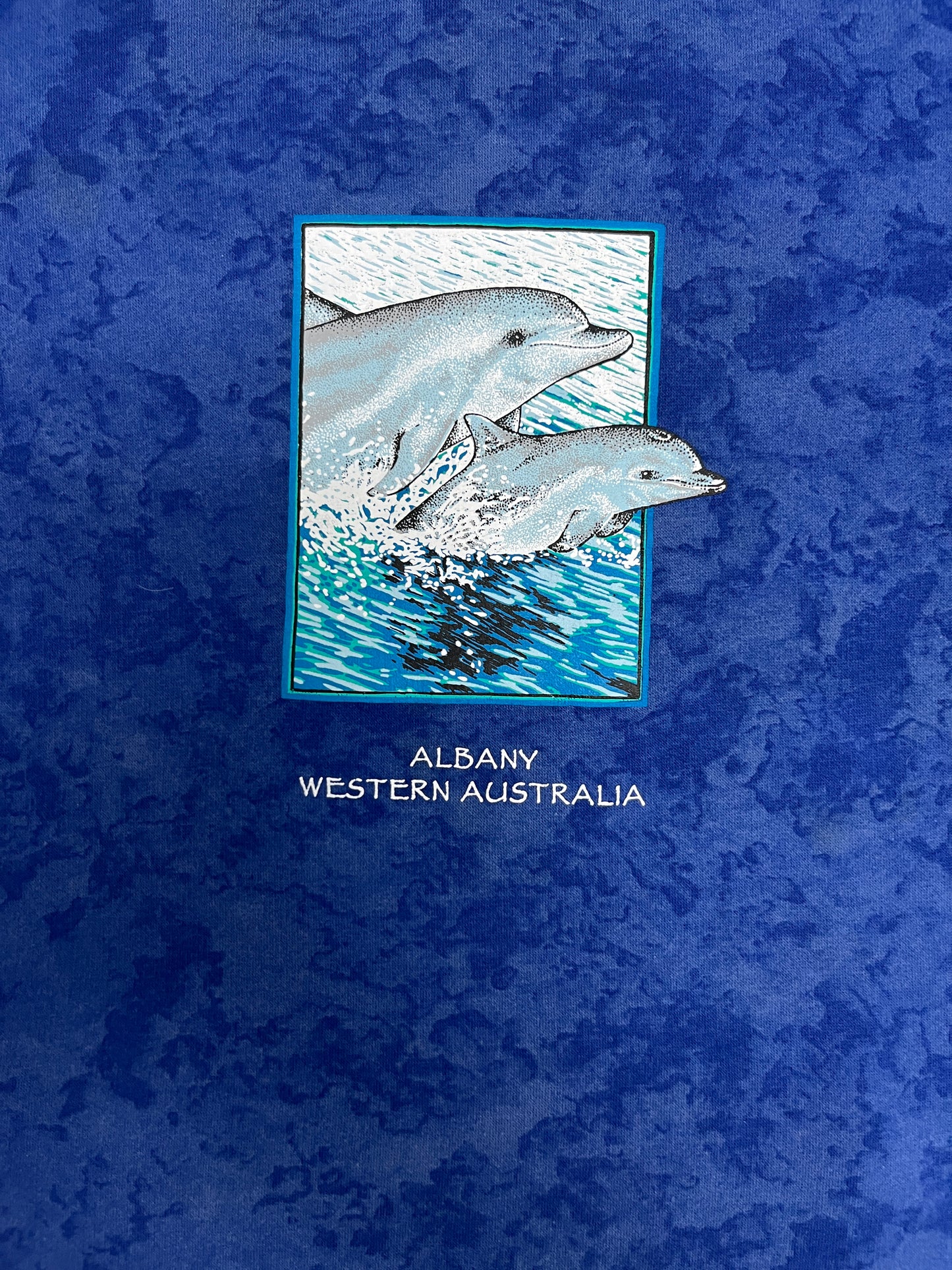 Albany, Western Australia Graphic Crewneck | Size XX-Large | Vintage 1990s Tourist Blue Sweater |