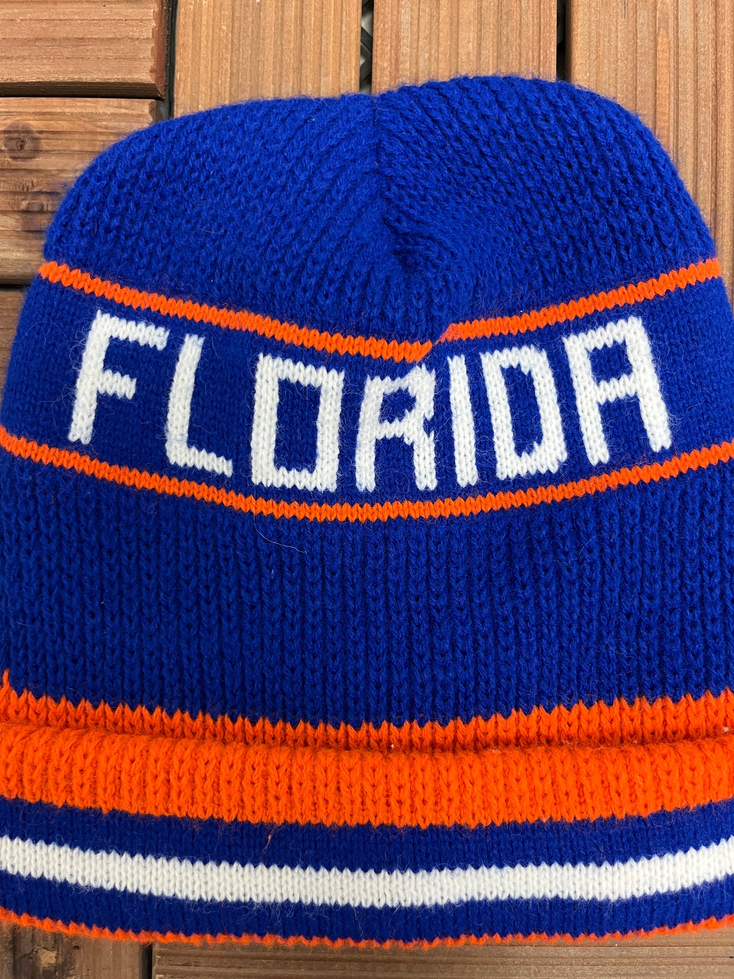 Florida Gators Graphic Winter Hat | OSFA | Vintage 1990s College Blue Hat |