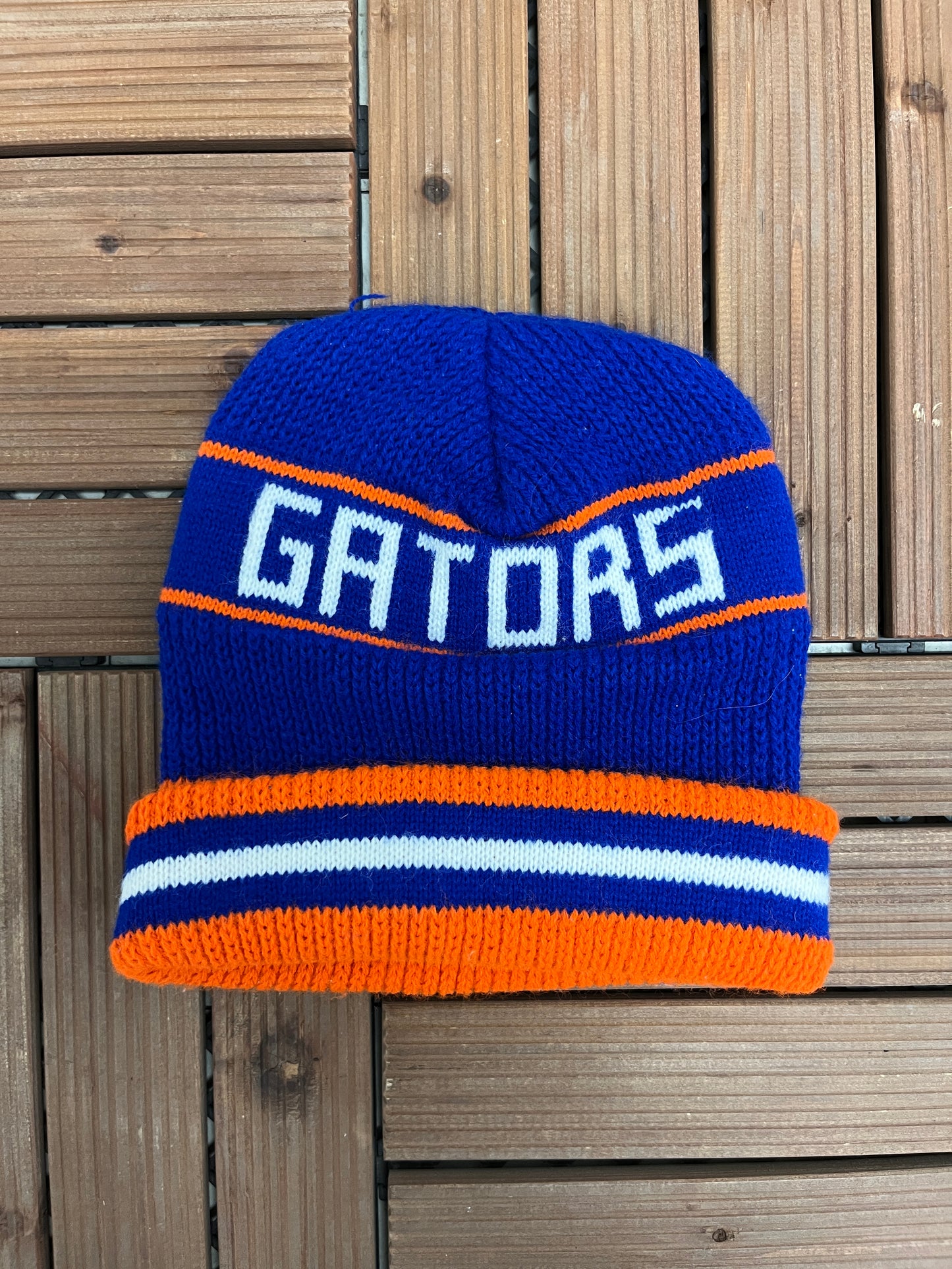 Florida Gators Graphic Winter Hat | OSFA | Vintage 1990s College Blue Hat |
