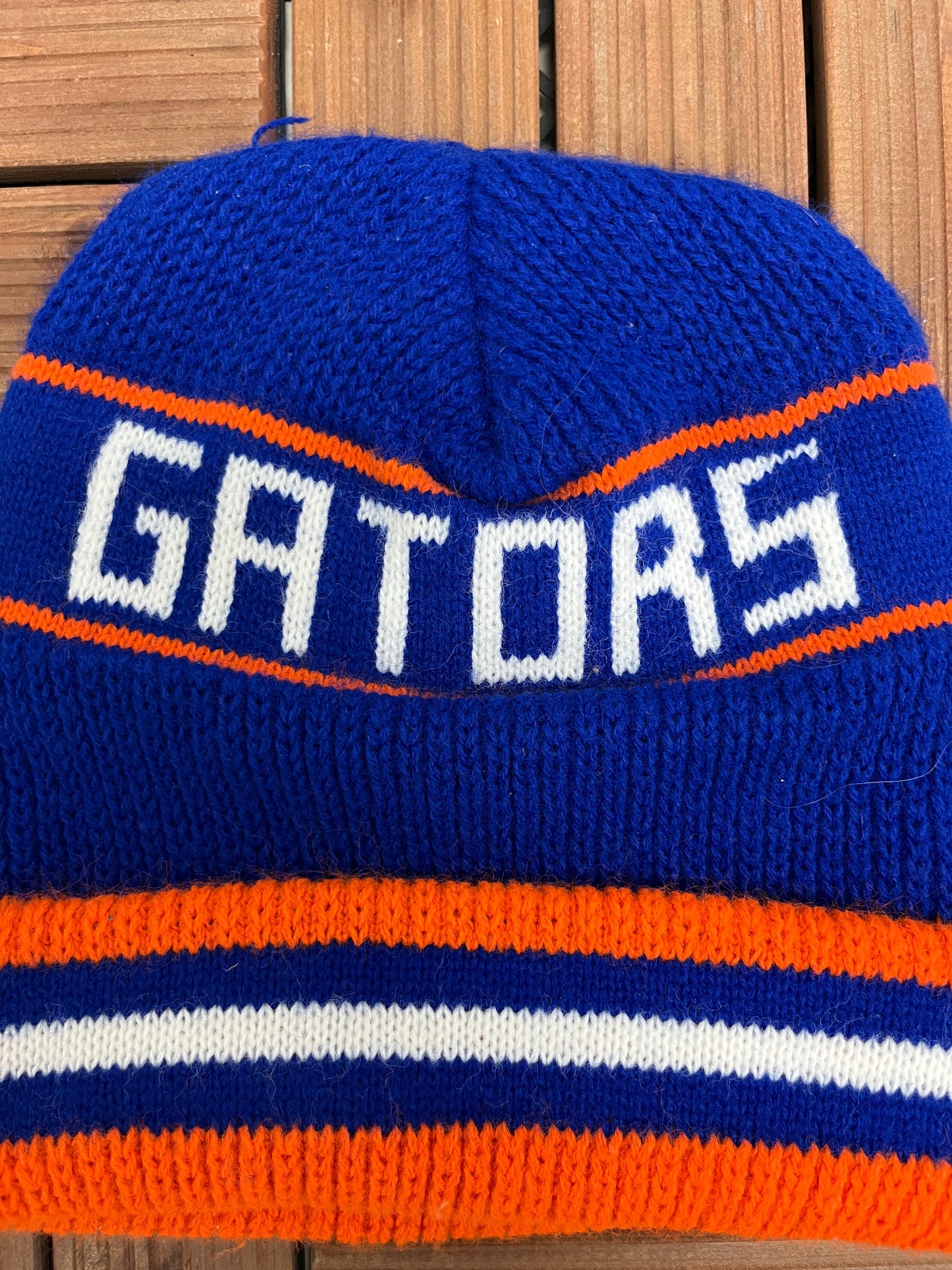 Florida Gators Graphic Winter Hat | OSFA | Vintage 1990s College Blue Hat |