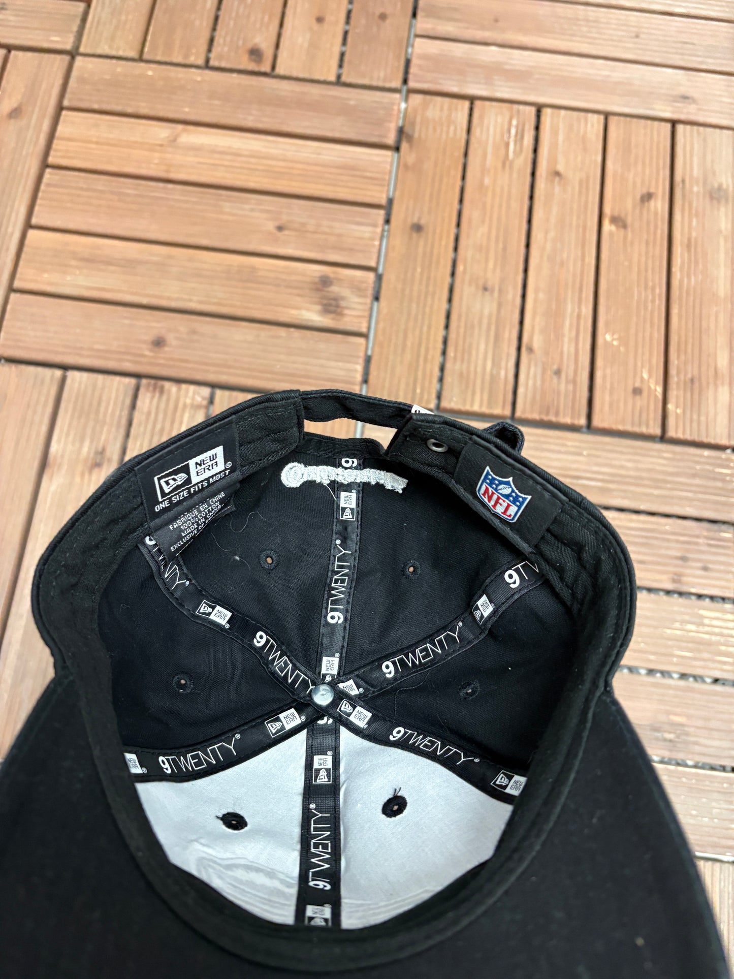 Buffalo Bills Graphic Hat | Metal Clasp | Vintage 2000s NFL Football Black Cap |