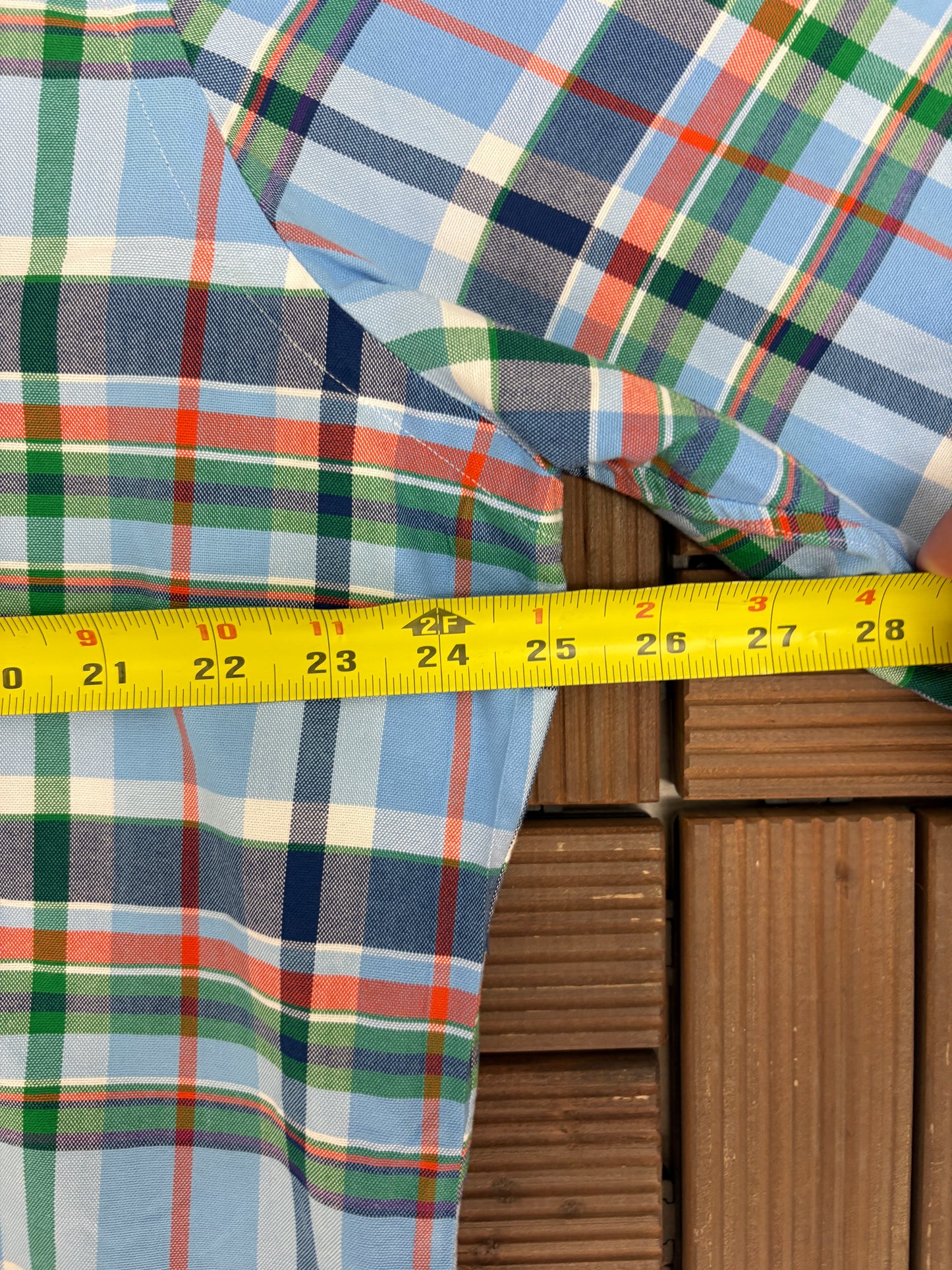 Ralph Lauren Plaid Button Down Shirt | Size X-Large | Branded Blue Button Down Collared Shirt |