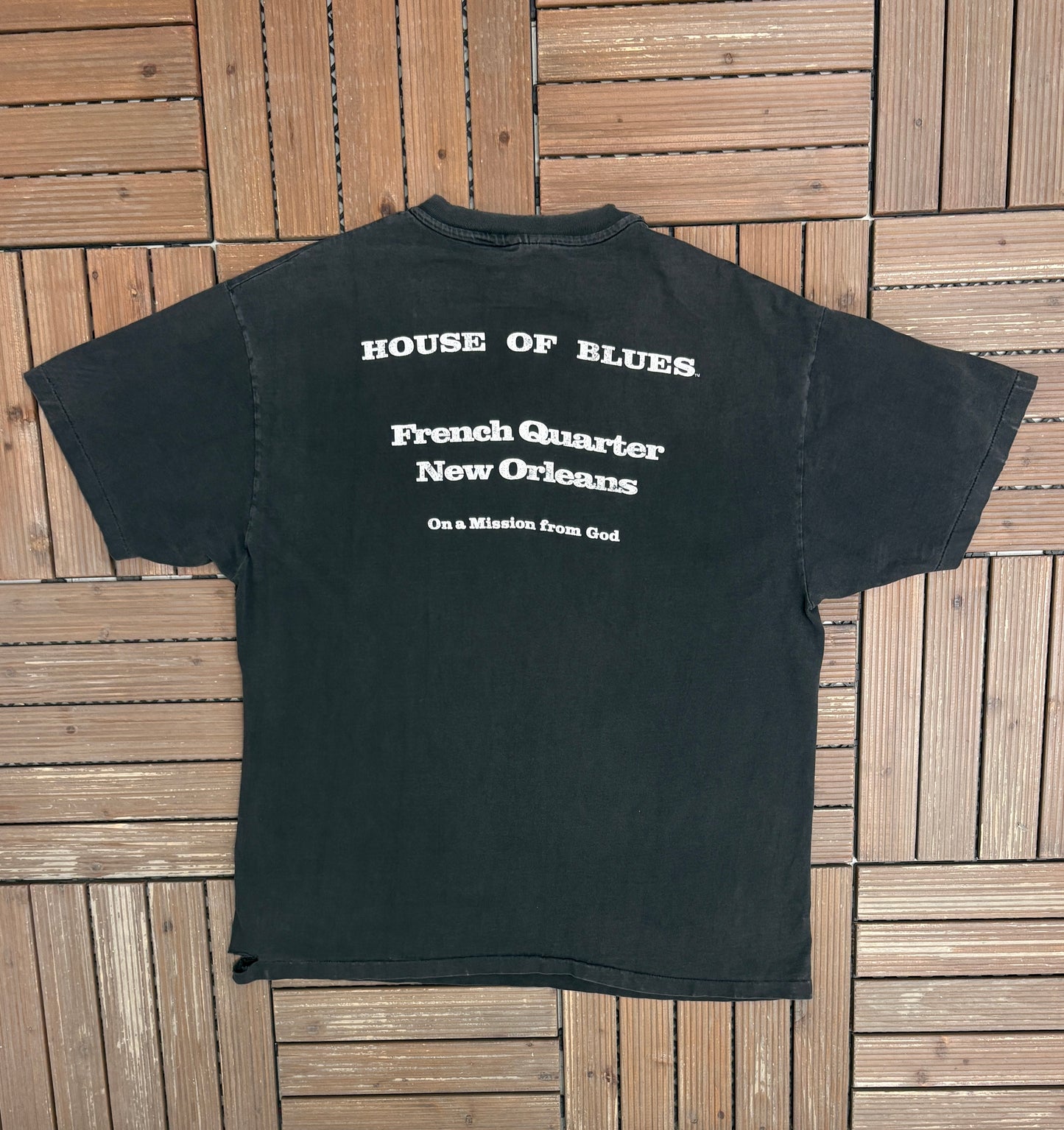 Blues Brothers House Of Blues Graphic Tee | Size X-Large | Vintage 1990s Blues Music Black T-Shirt |
