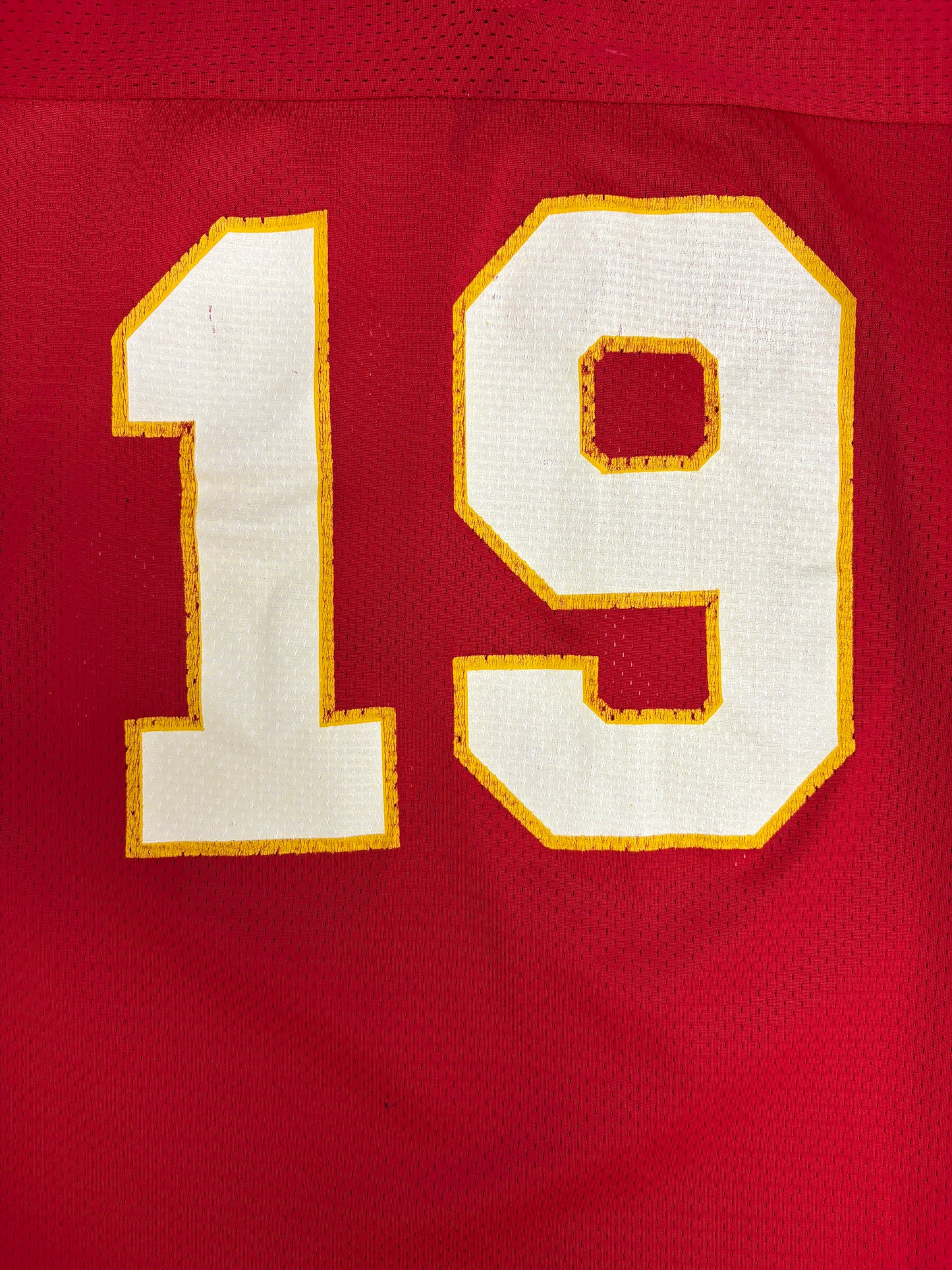 Kansas City Chiefs Joe Montana Football Jersey | Size Large | Vintage 1990s NFL Football Red Jersey |