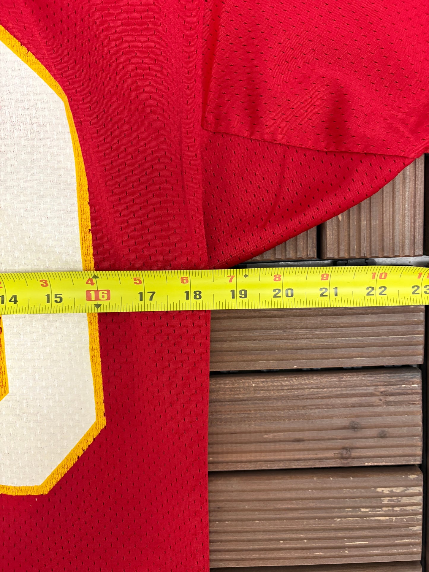 Kansas City Chiefs Joe Montana Football Jersey | Size Large | Vintage 1990s NFL Football Red Jersey |