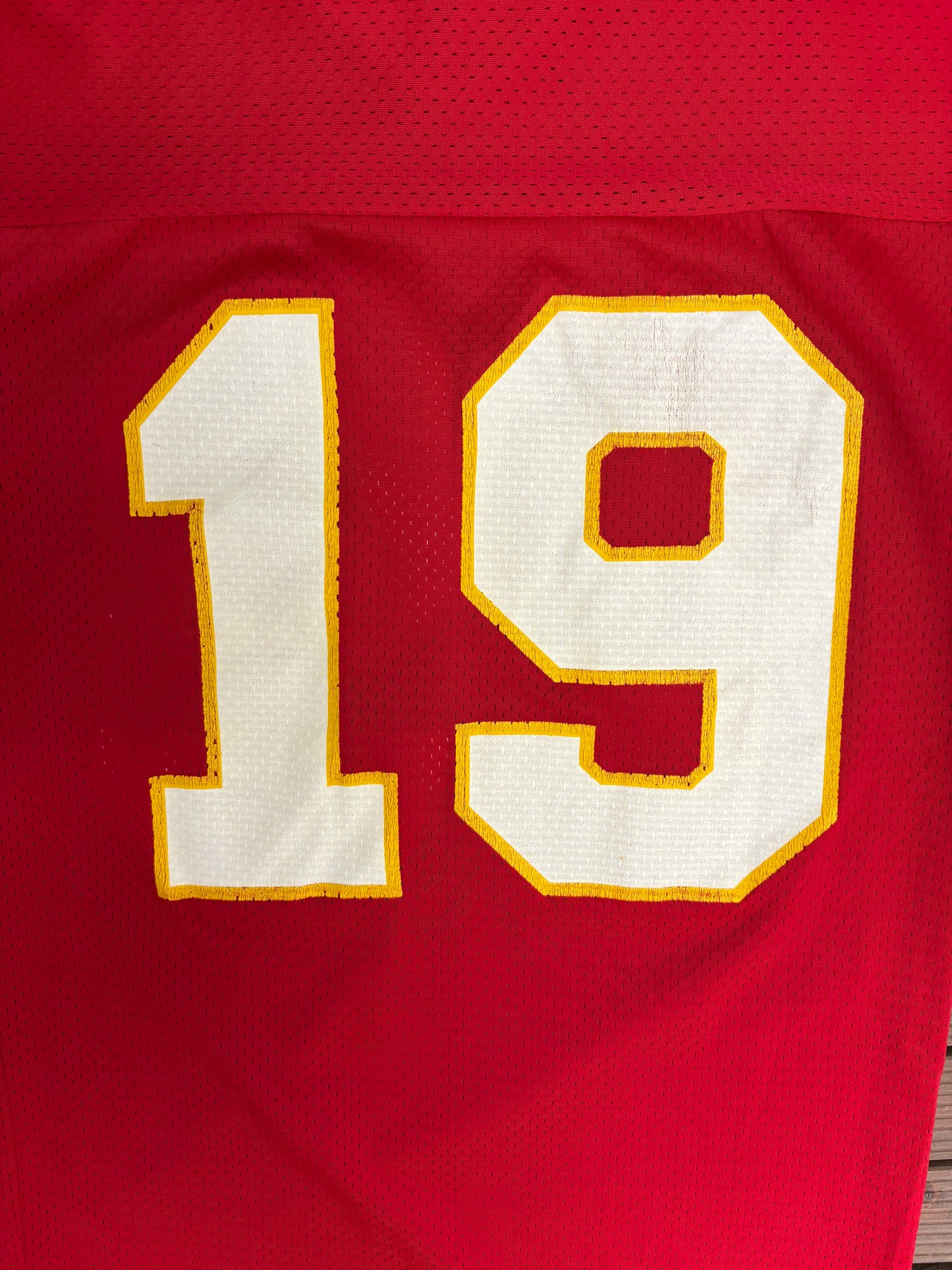 Kansas City Chiefs Joe Montana Football Jersey | Size Large | Vintage 1990s NFL Football Red Jersey |