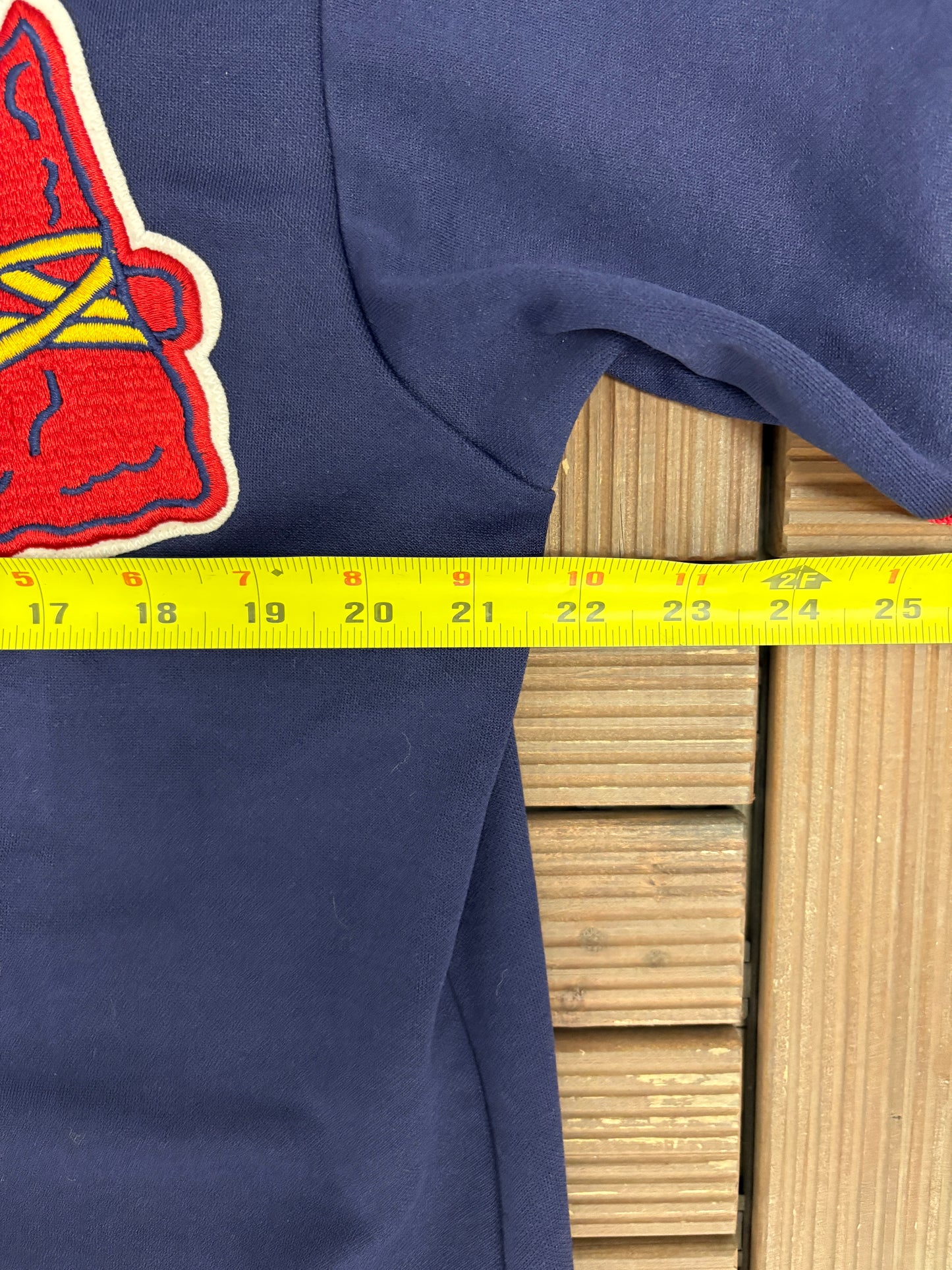 Atlanta Braves David Justice Baseball Jersey | Size Medium | Vintage 1990s MLB Baseball Blue Jersey |