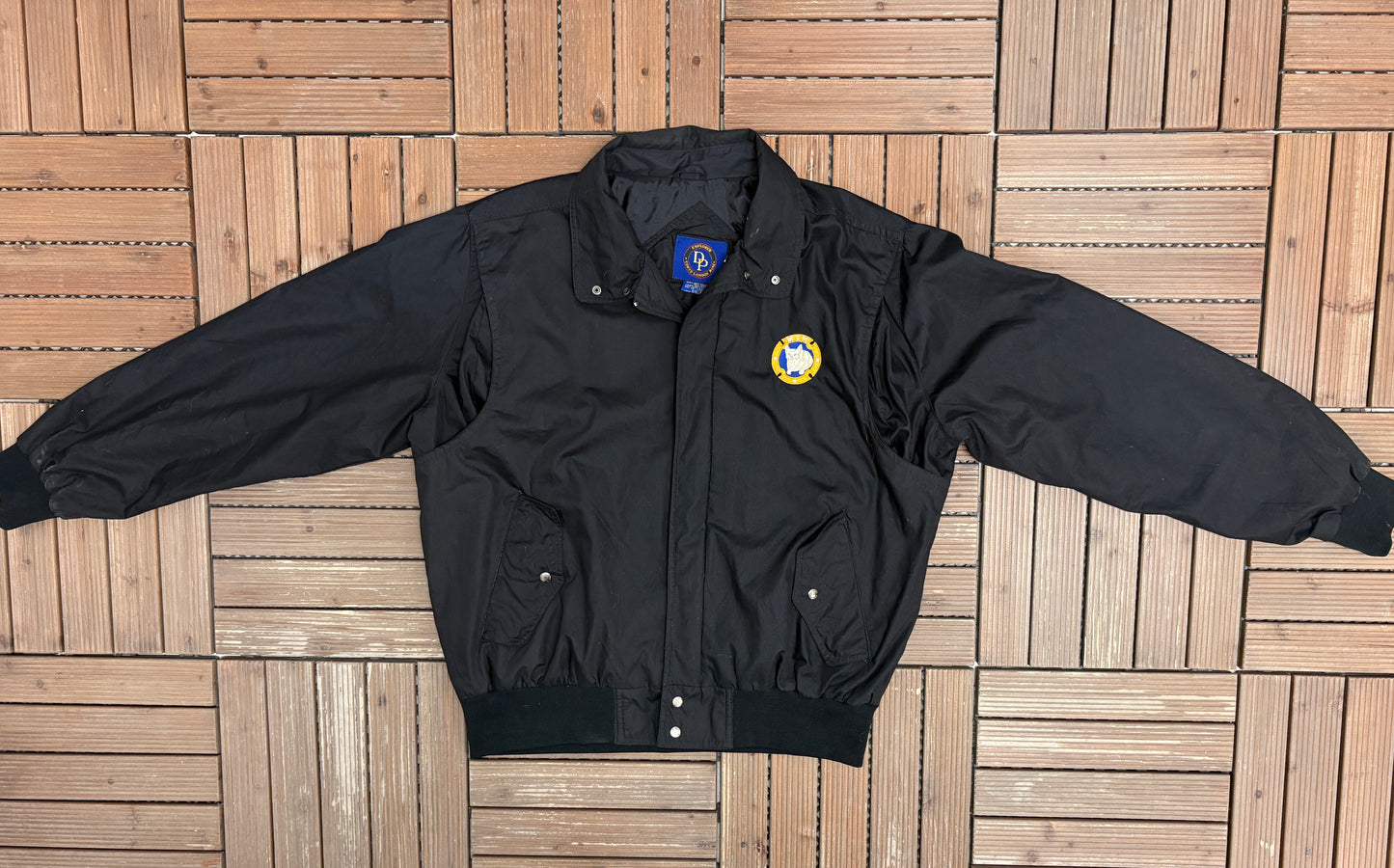 MTM Enterprises Windbreaker Jacket | Size X-Large | Vintage 2000s Promotional Black Windbreaker |