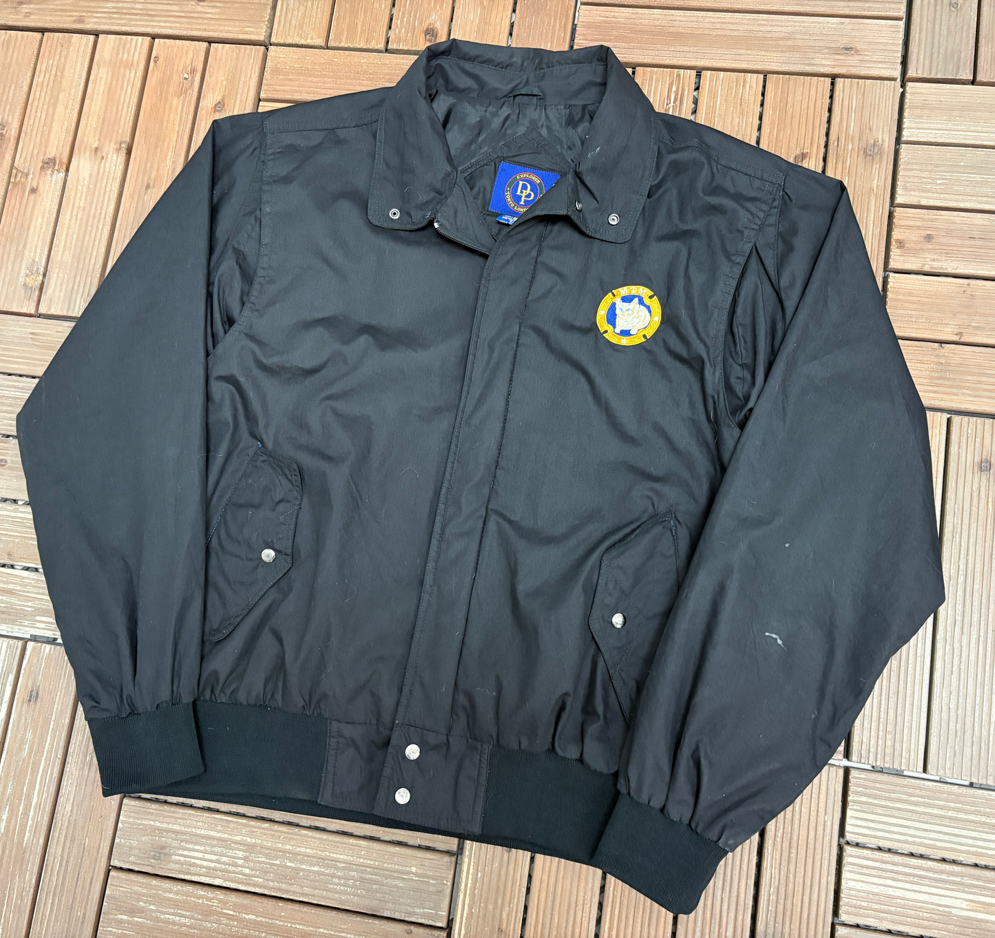 MTM Enterprises Windbreaker Jacket | Size X-Large | Vintage 2000s Promotional Black Windbreaker |