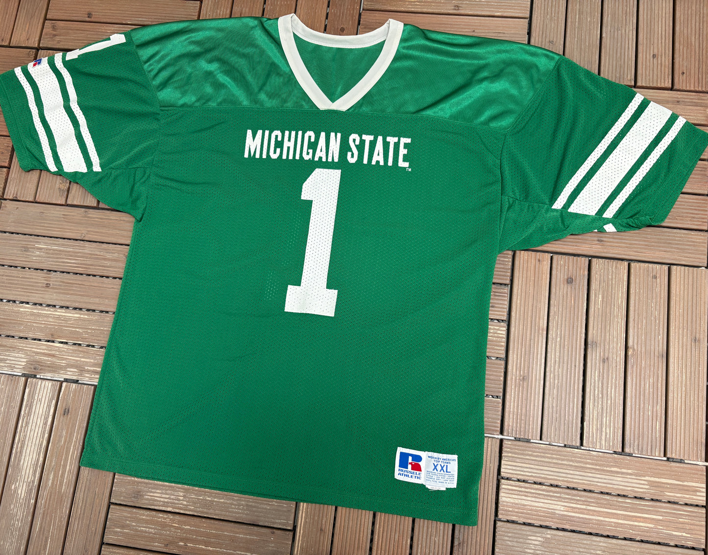 Michigan State Spartans Football Jersey | Size XX-Large | Vintage 1990s College Football Russell Athletic Jersey |