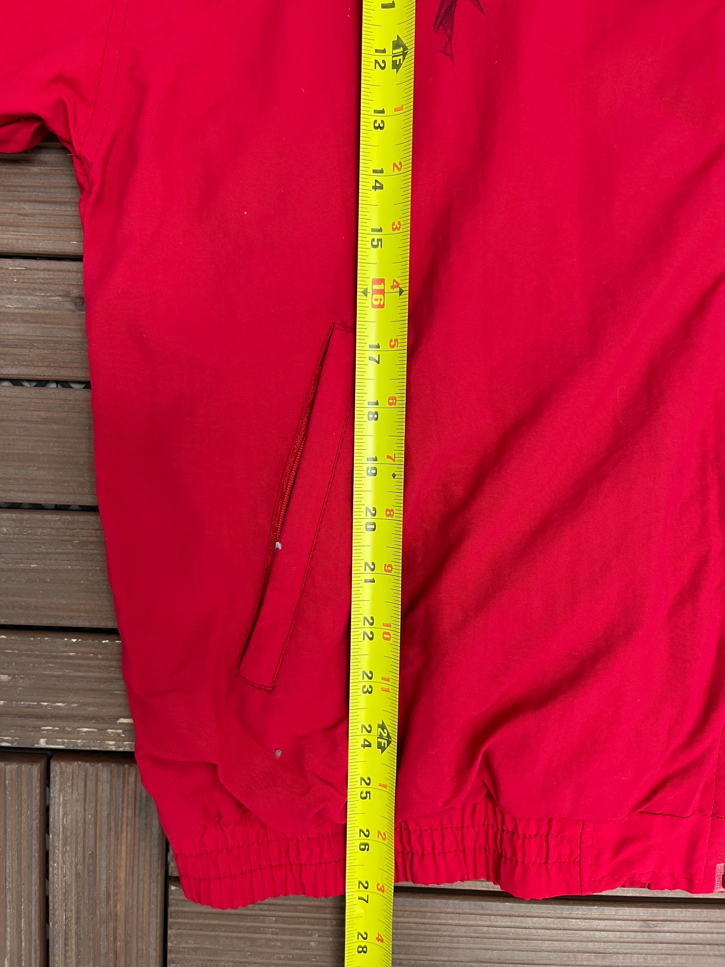Wisconsin Badgers Graphic Windbreaker Jacket | Size Large | Vintage 1990s College Reebok Red Jacket |