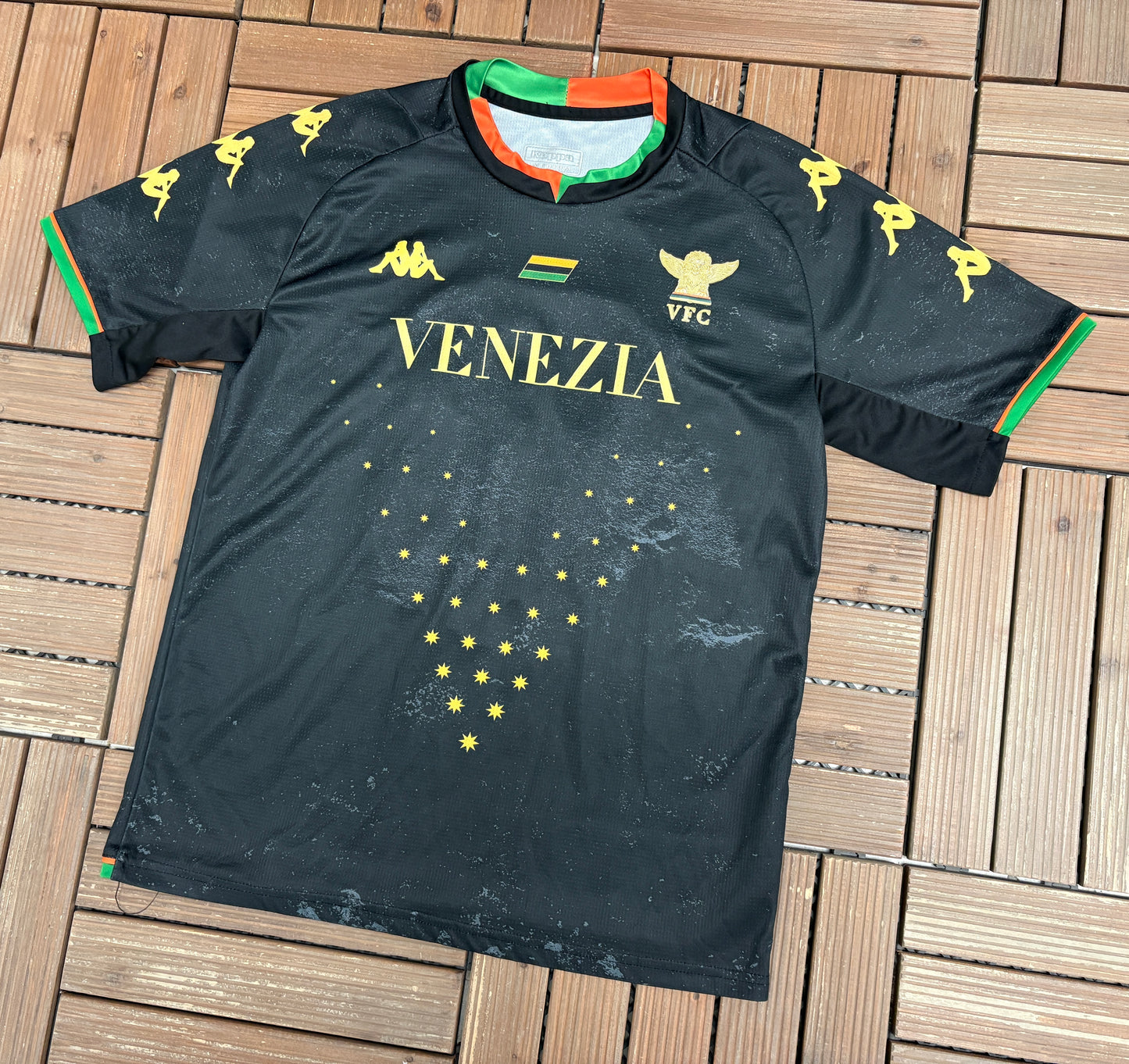 Venezia FC 2021-2022 Home Kit | Size Medium | Kappa Branded Serie B Black Soccer Jersey |