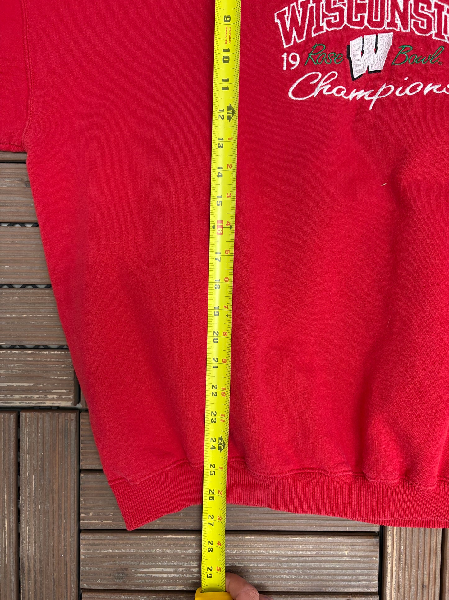 Wisconsin Badgers Rose Bowl 1999 Champions Graphic Crewneck | Size XX-Large | Vintage 1990s College Red Sweater |