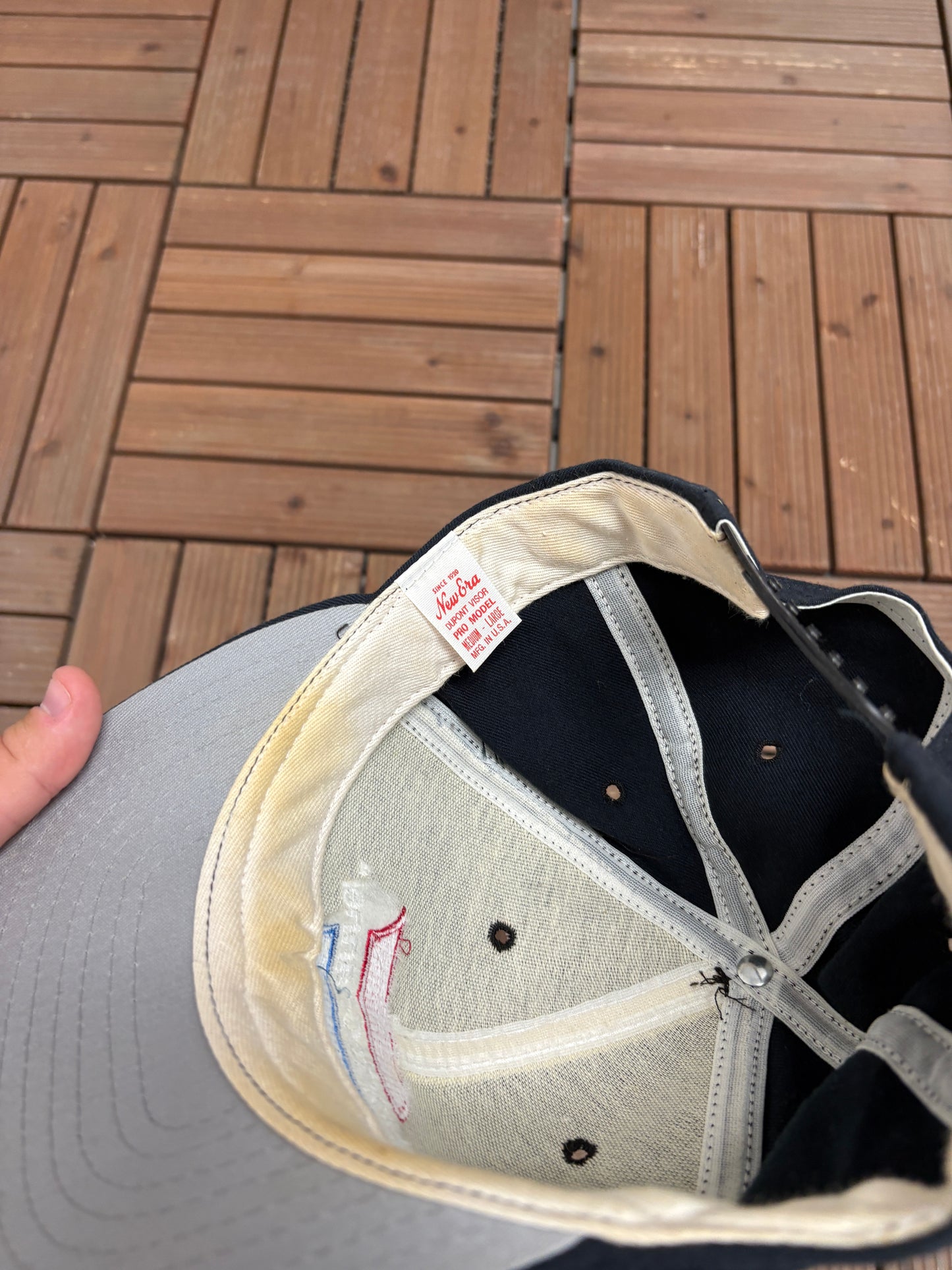 Sports Channel Embroidered Graphic Hat | Snap Back | Vintage 1990s Promotional Blue Cap |
