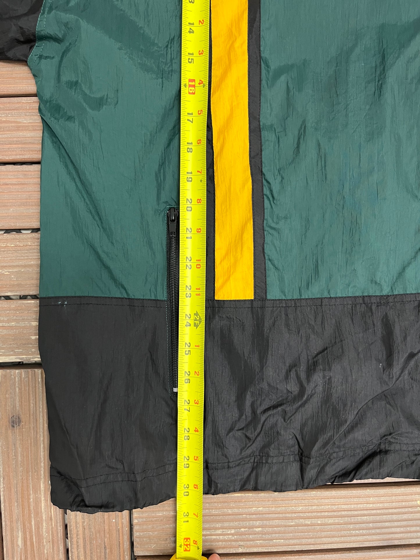 Green Bay Packers Graphic Windbreaker | Size XX-Large | Vintage 1990s NFL Football Green Jacket |