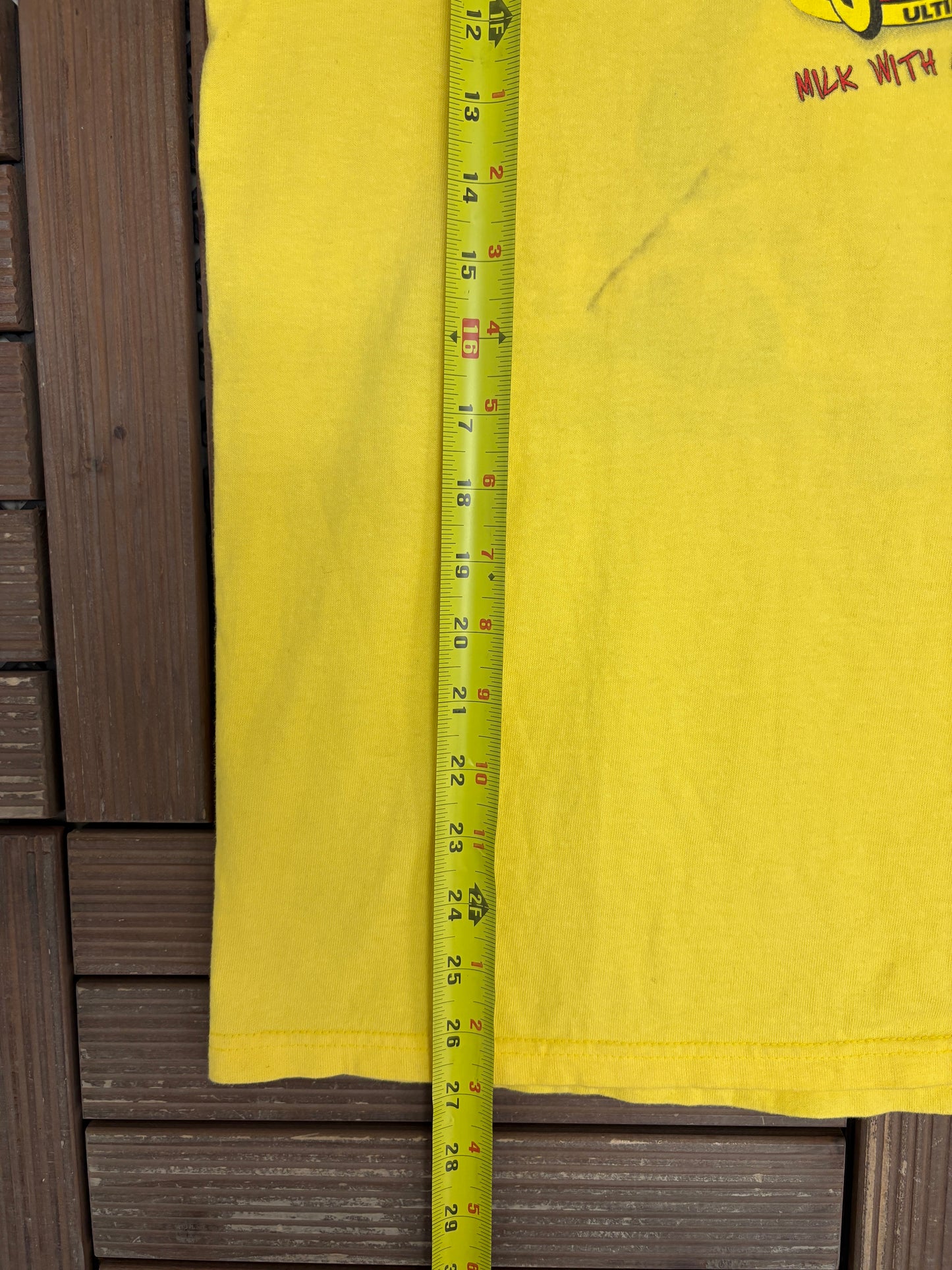 Erica Enders Slammers Racing Graphic Tee | Size Medium | Vintage 2000s Yellow Drag Racing T-Shirt |