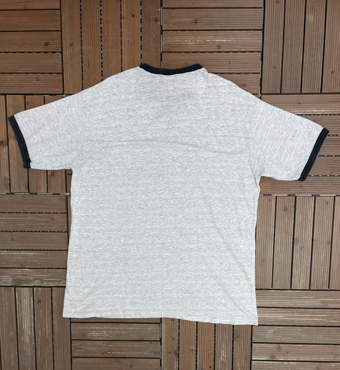 Taz Look Out I'm In A Foul Mood Graphic Tee | Size X-Large | Vintage 1990s Cartoon Grey T-Shirt |