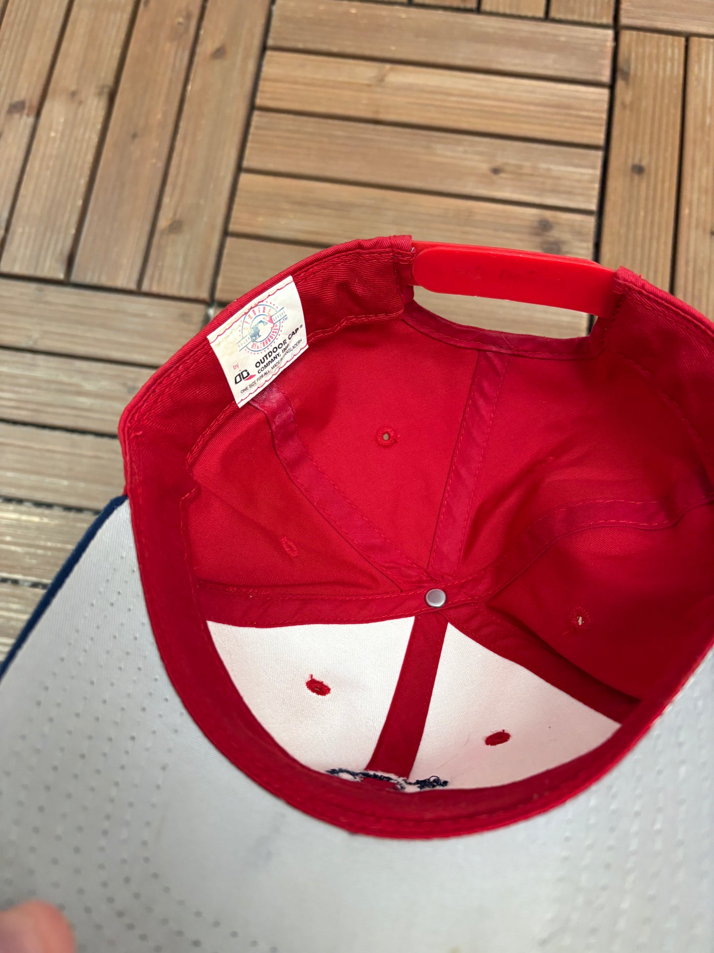 Boston Red Sox Embroidered Hat | Snap Back | Vintage 1990s MLB Baseball Red Baseball Cap |