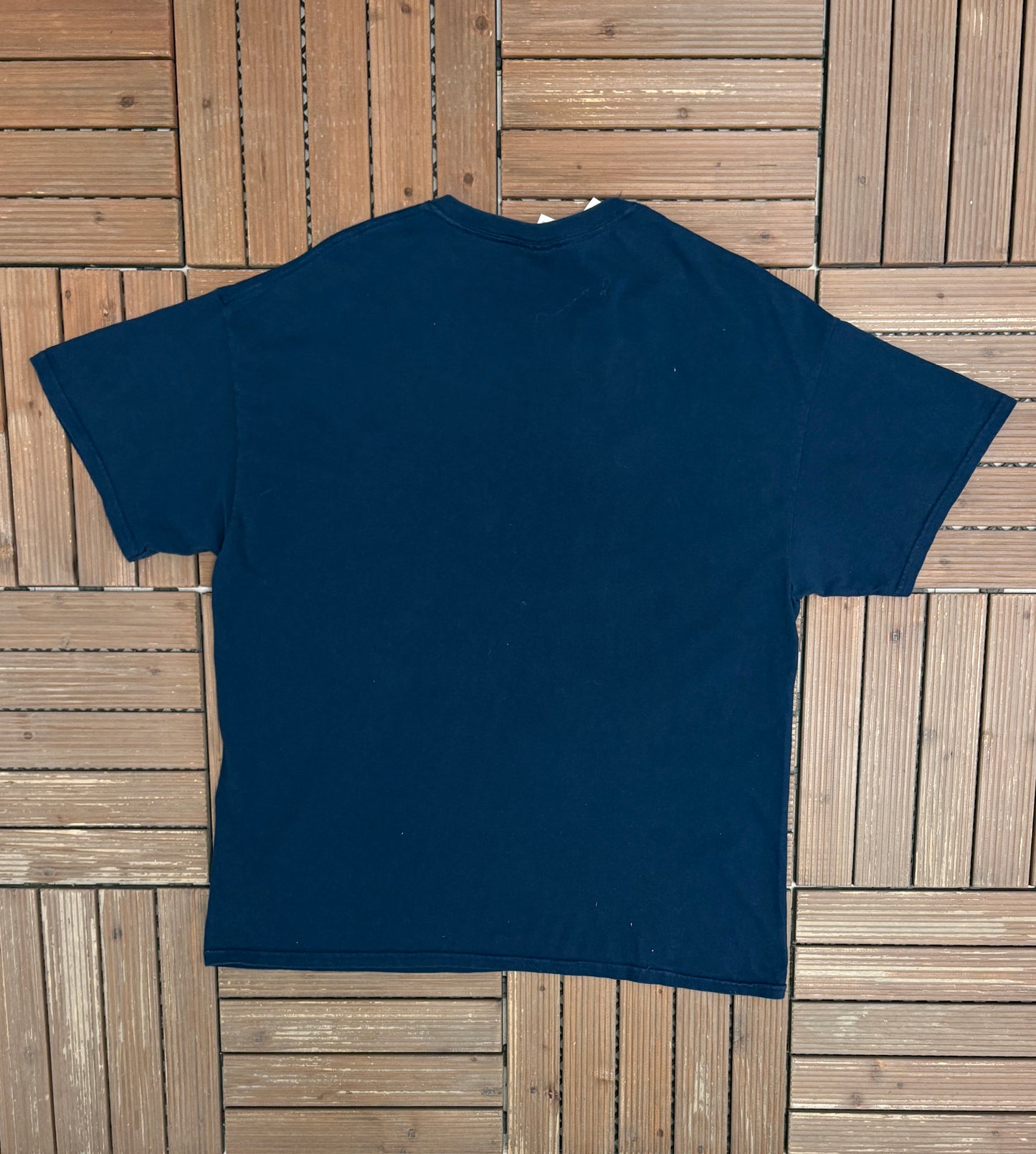 Route 66 Discover America Best By Car Graphic Tee | Size X-Large | Vintage 2000s Promotional Blue T-Shirt |