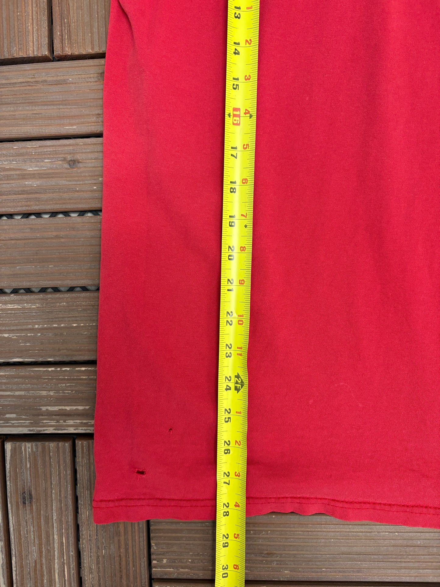 Detroit Red Wings Stitched Graphic Tee | Size X-Large | Vintage 1990s NHL Hockey Red T-Shirt |