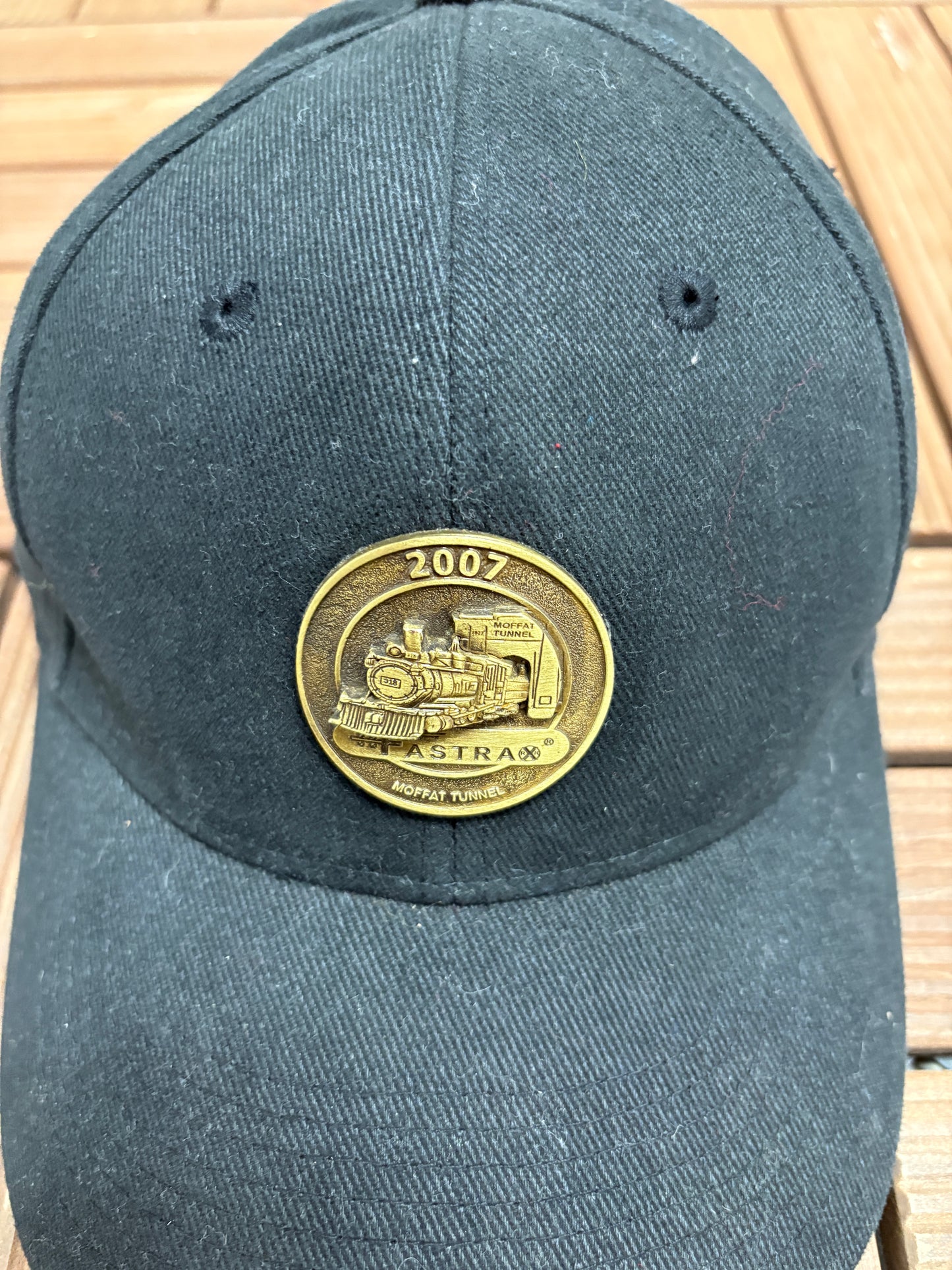 Fastrax Moffat Tunnel Graphic Hat | Metal Clasp | Vintage 2000s Promotional Black Cap |