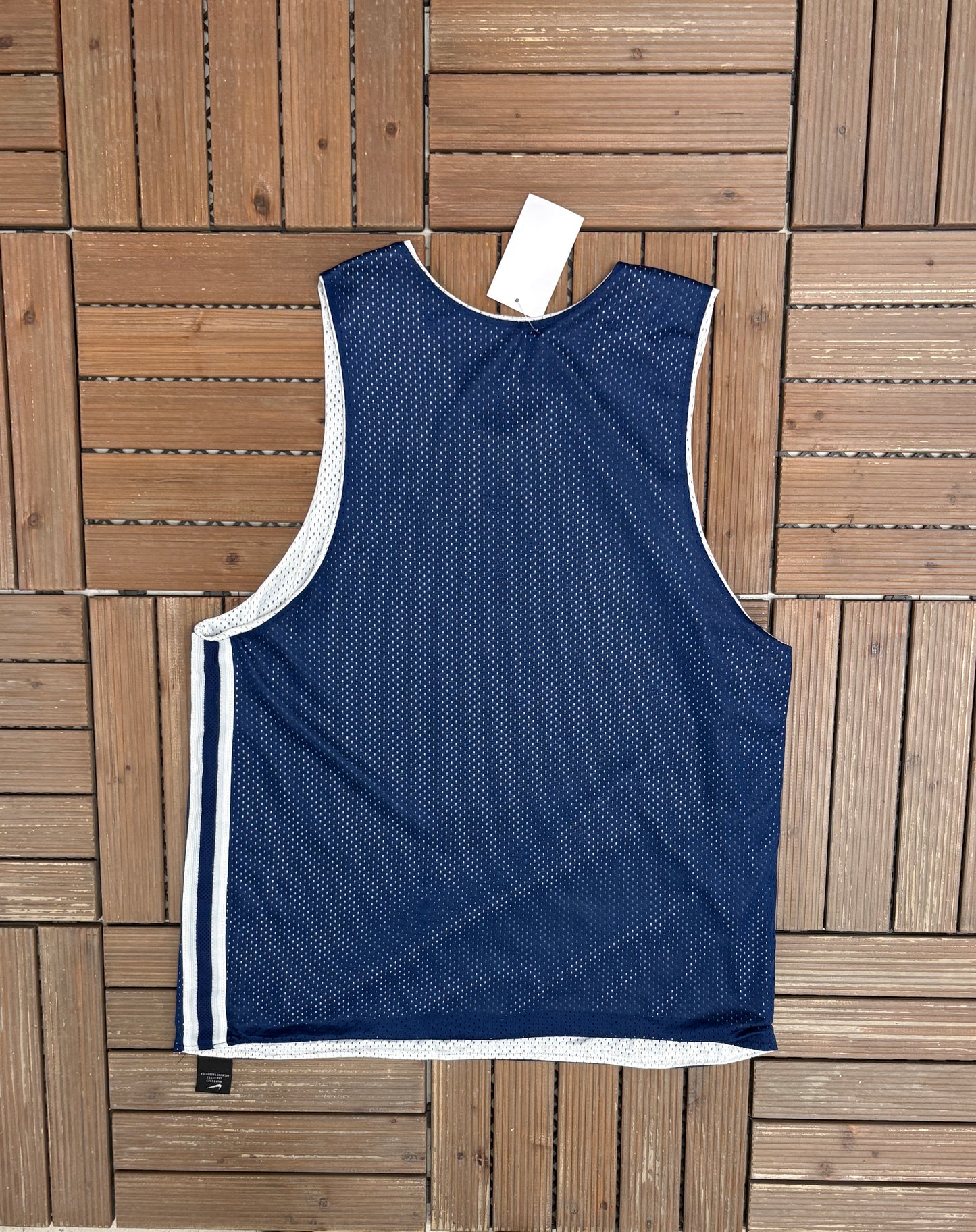 Nike Basketball Reversible Basketball Jersey | Size Medium | Vintage 2000s Blue & White Tank Top Jersey |