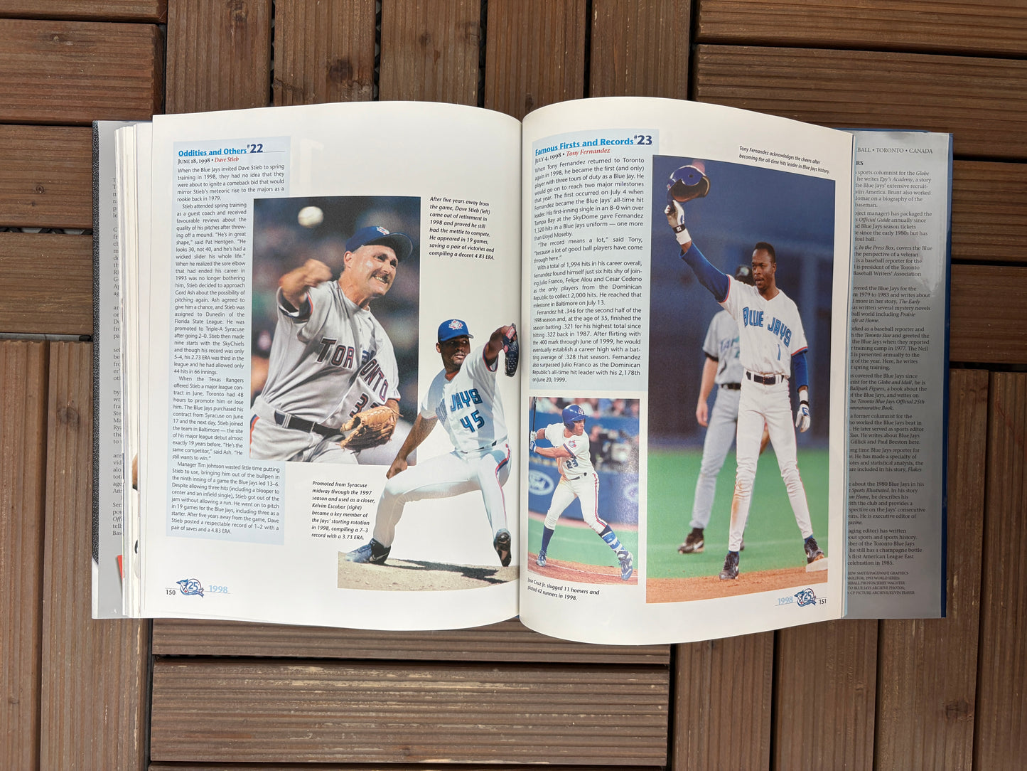 Toronto Blue Jays Official 25th Anniversary Commemorative Book Coffee Table Book Coffee Table Book