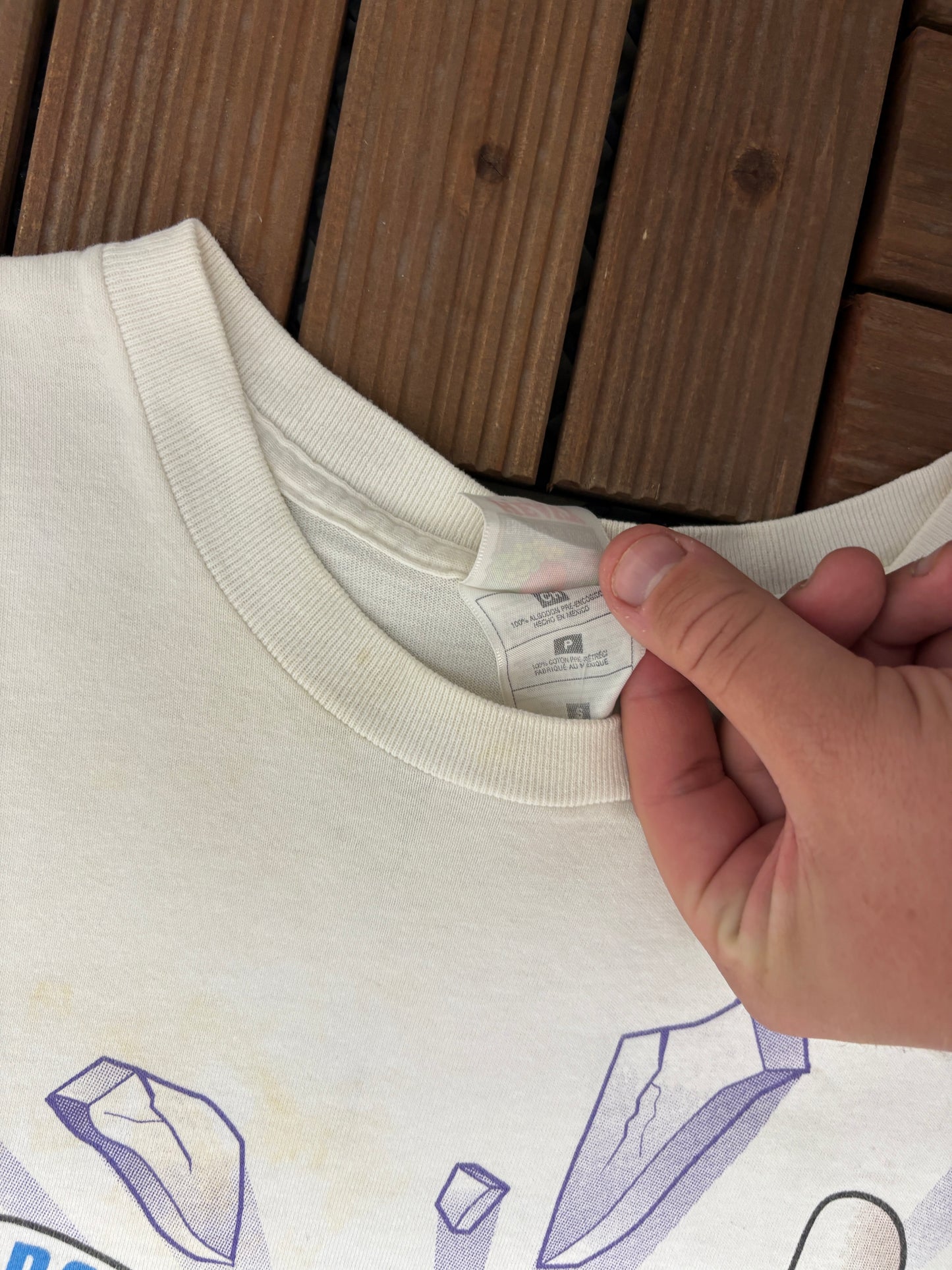 Hershey's Kisses Breakthrough Graphic Tee | Size Small | Vintage 1990s Candy White Promotional T-Shirt |