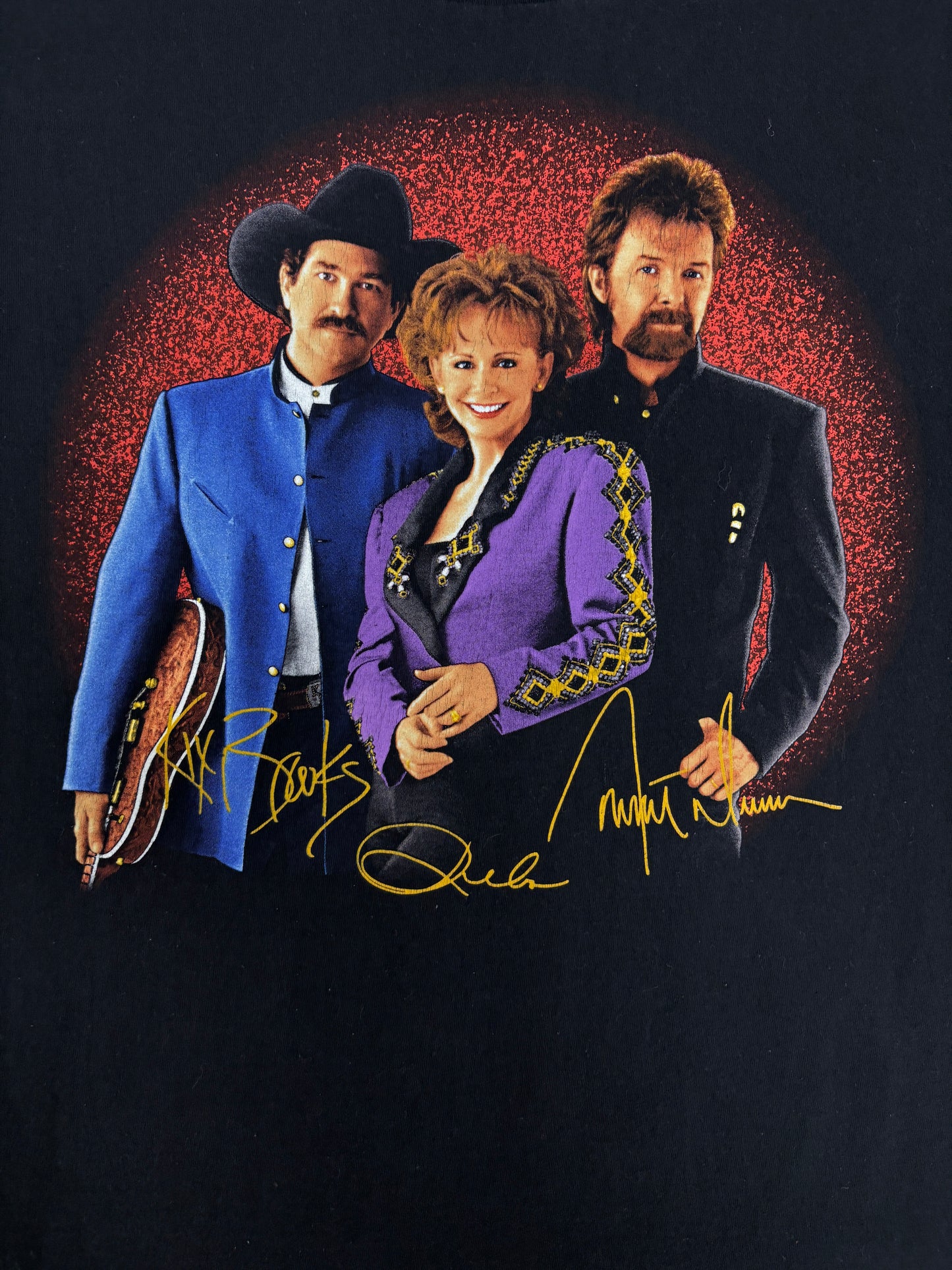 Brooks & Dunn Reba Tour 1997 Graphic Tee | Size XX-Large | Vintage 1990s Country Music Black T-Shirt |