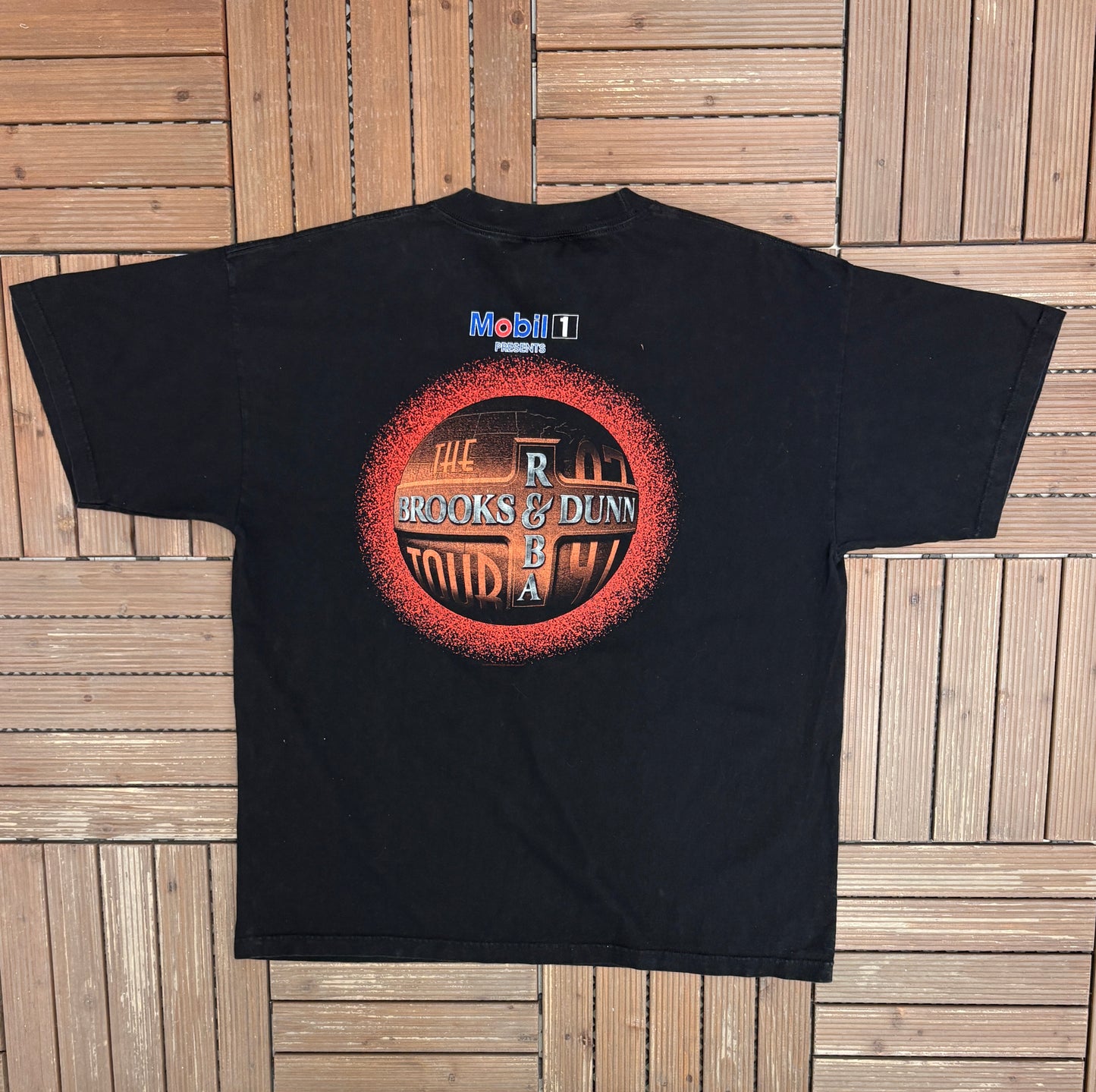 Brooks & Dunn Reba Tour 1997 Graphic Tee | Size XX-Large | Vintage 1990s Country Music Black T-Shirt |