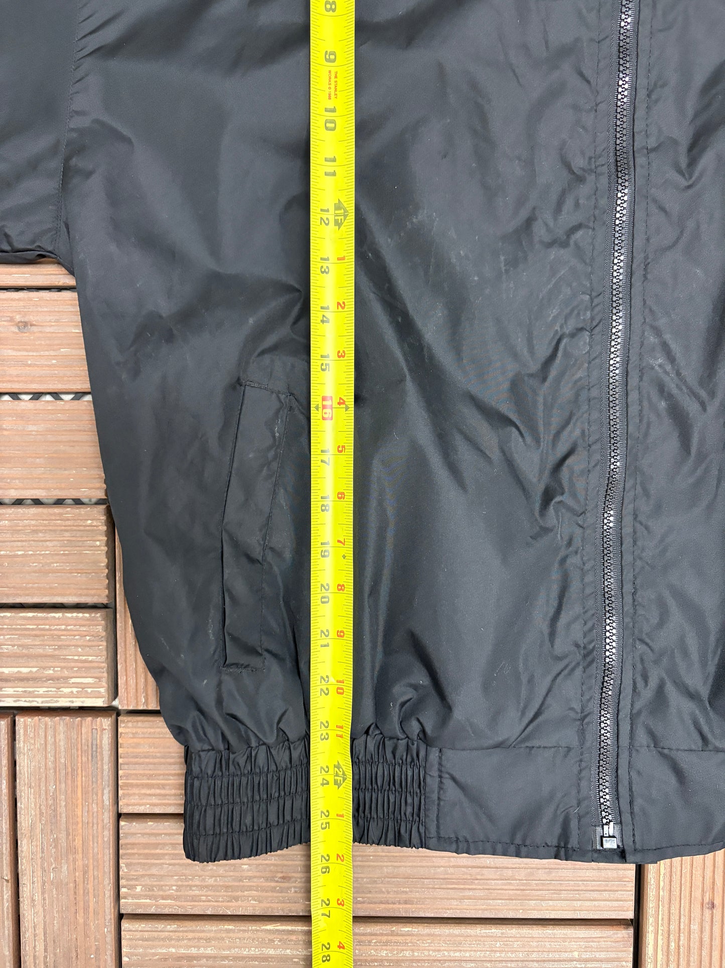 Dale Jarrett UPS Graphic Windbreaker | Size Medium | Vintage 1990s NASCAR Racing Black Windbreaker Coat |