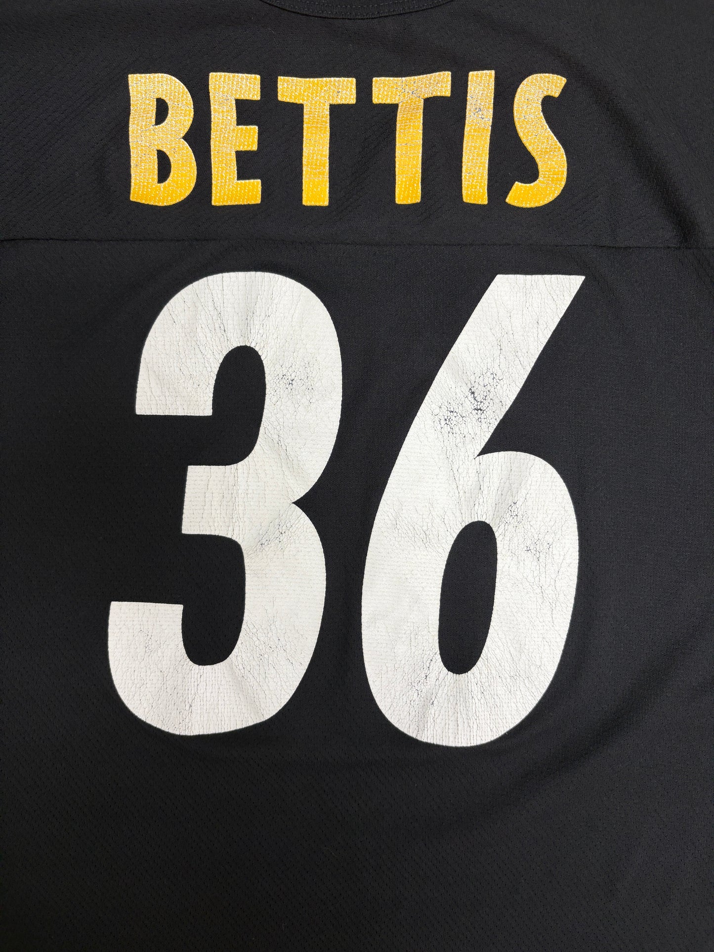 Pittsburgh Steelers Jerome Bettis Football Jersey | Size Large | Vintage 1990s NFL Football Black Jersey |