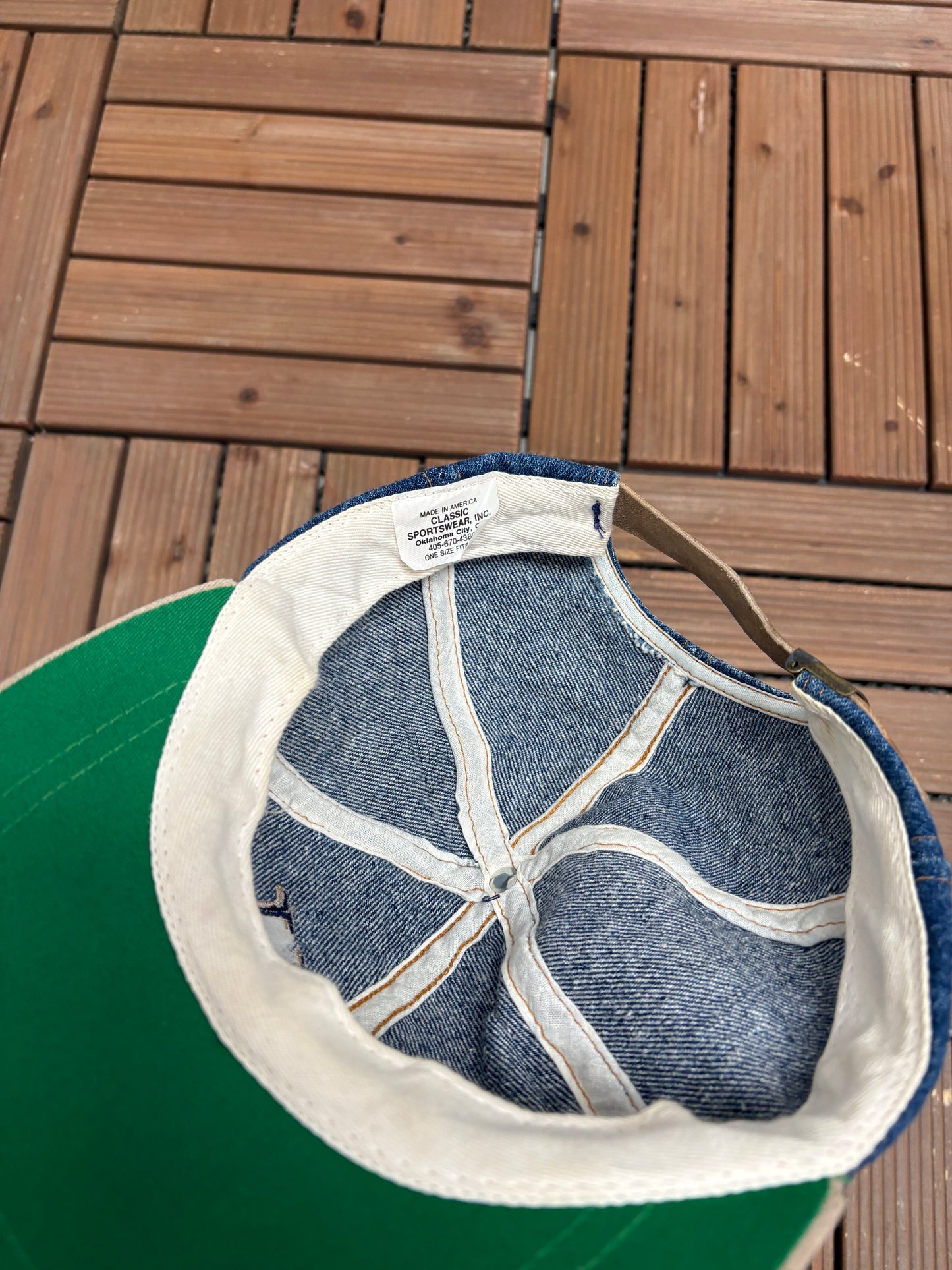Seton Hall Pirates Graphic Hat | Metal Clasp | Vintage 1990s College Blue Cap |