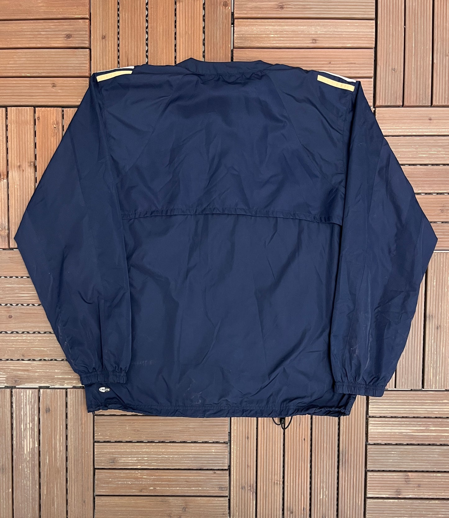 Pitt Panthers Stitched Graphic Windbreaker | Size Large | Vintage 2000s College Adidas Blue Windbreaker Jacket |