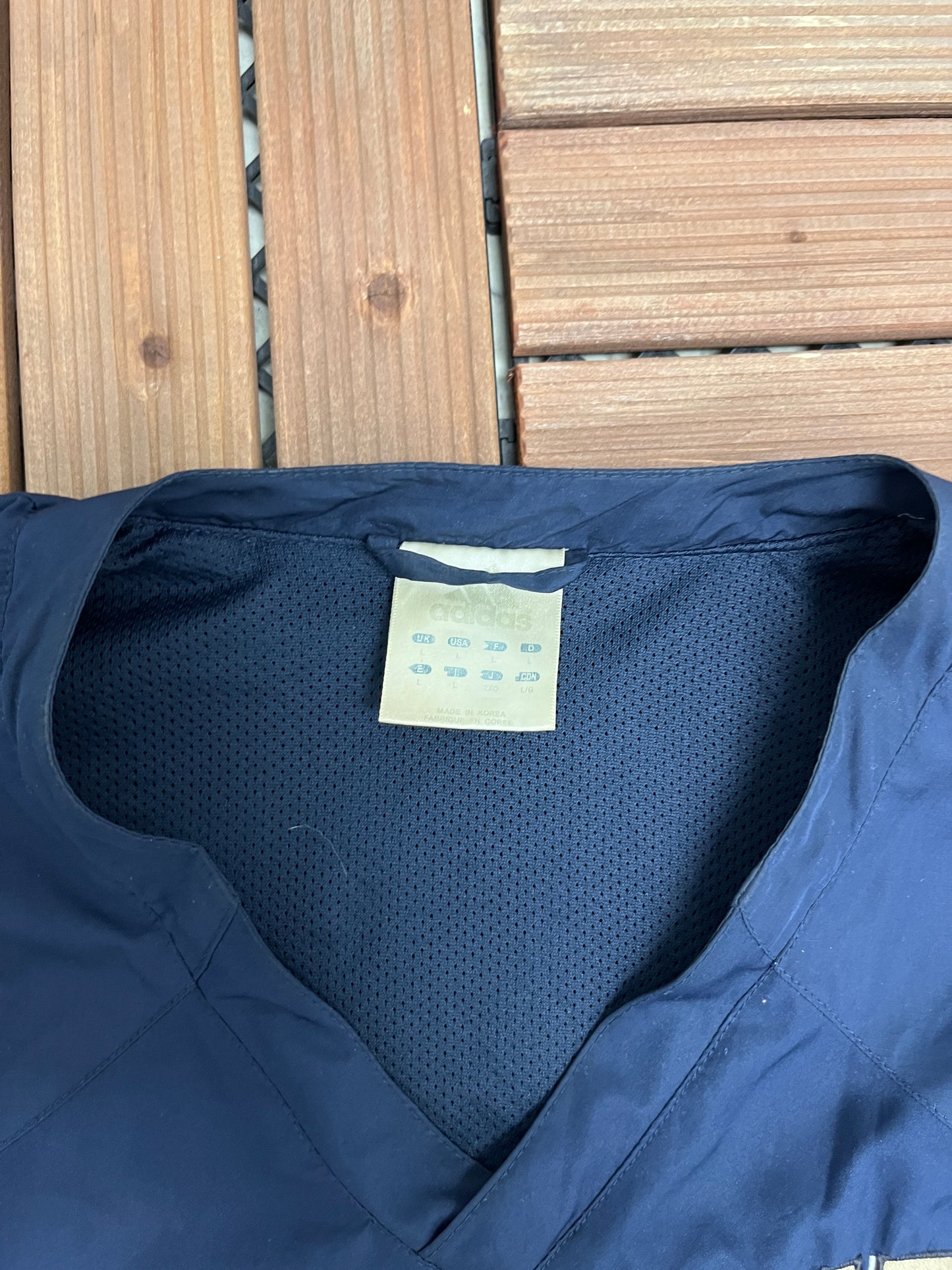 Pitt Panthers Stitched Graphic Windbreaker | Size Large | Vintage 2000s College Adidas Blue Windbreaker Jacket |