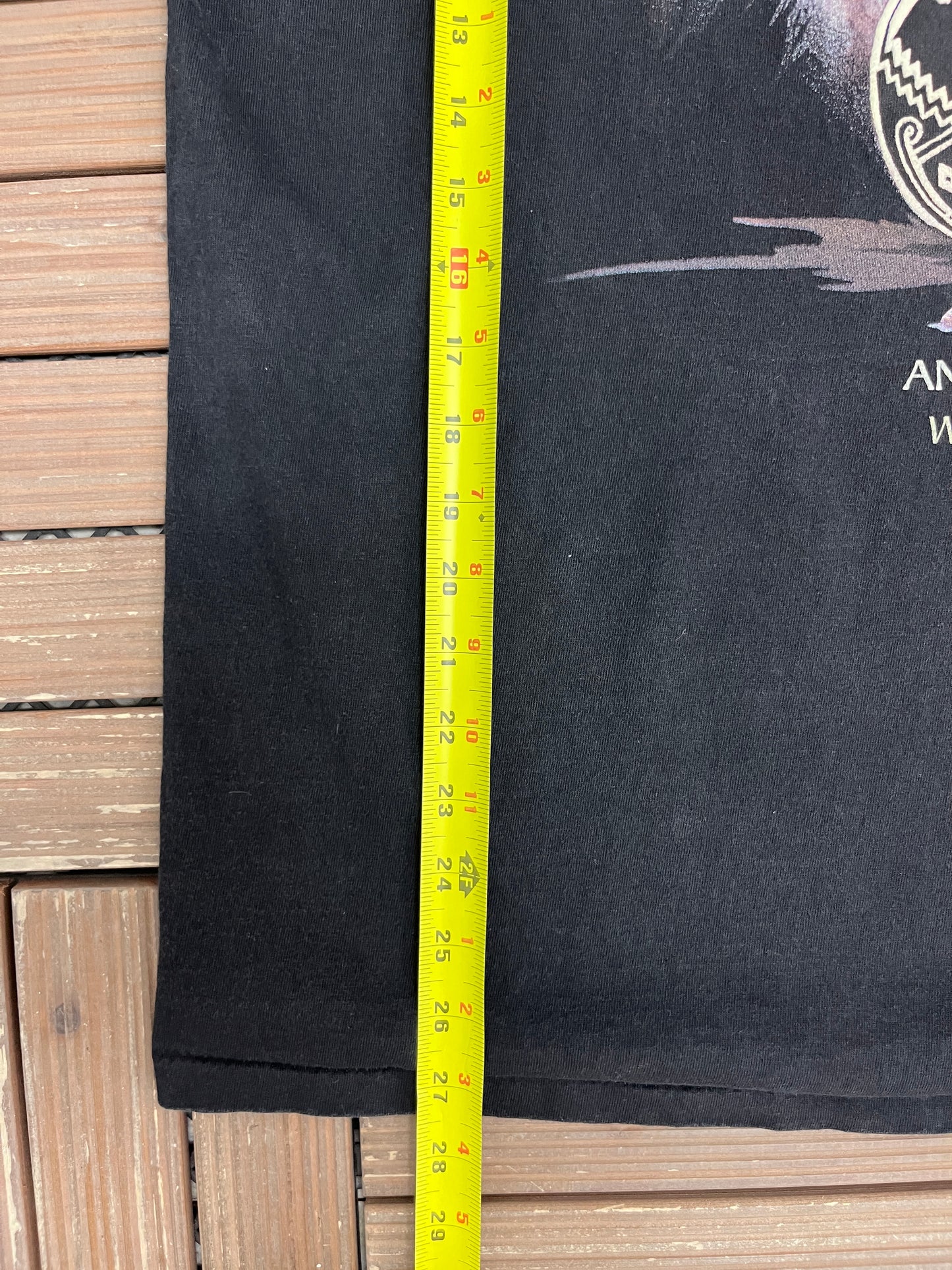 Ancient Voices Washington Graphic Tee | Size X-Large | Vintage 1990s Tourist Black T-Shirt |