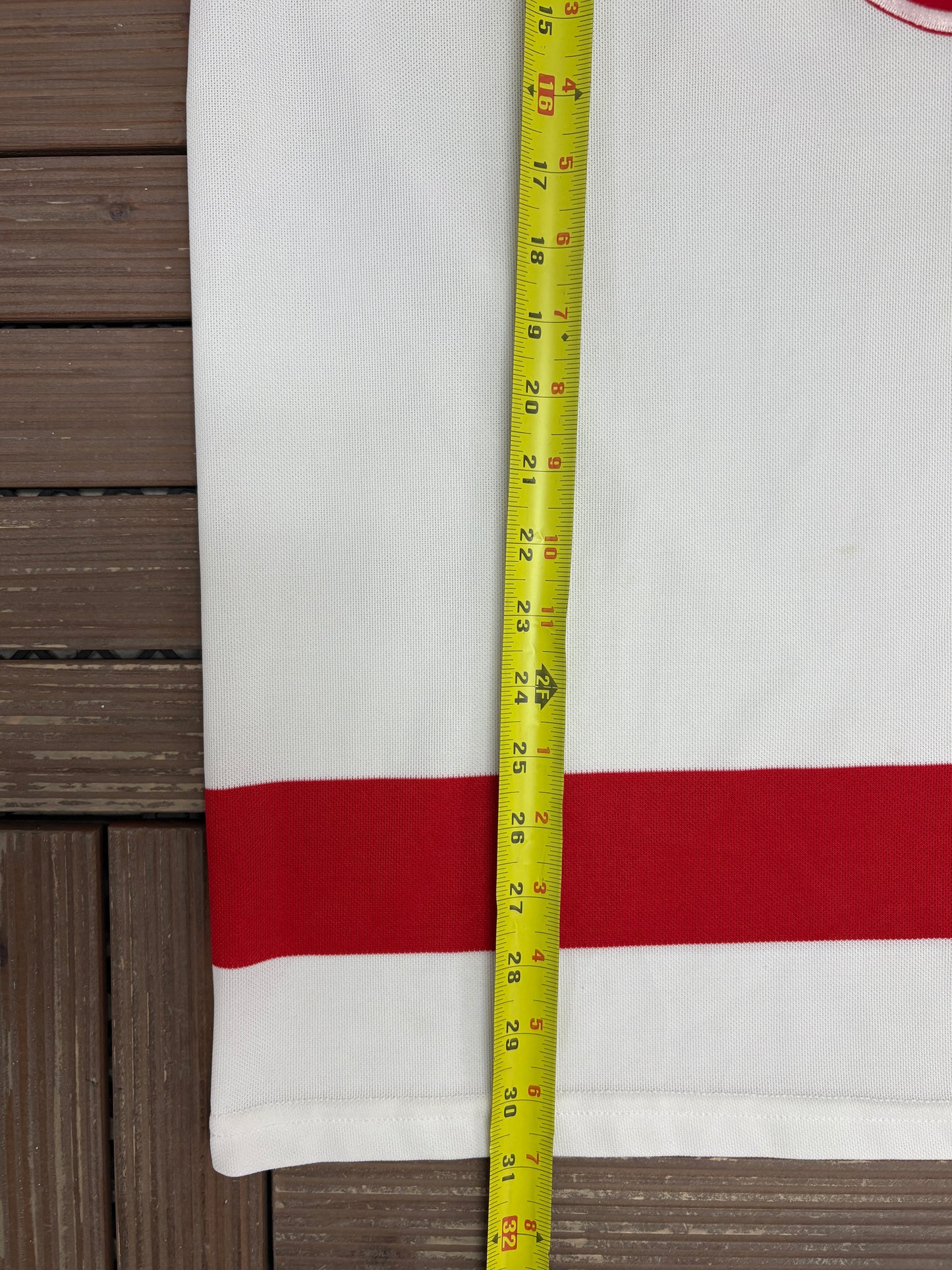 Detroit Red Wings Hockey Jersey | Size X-Large | Vintage 1990s NHL Hockey Half & Half Jersey |