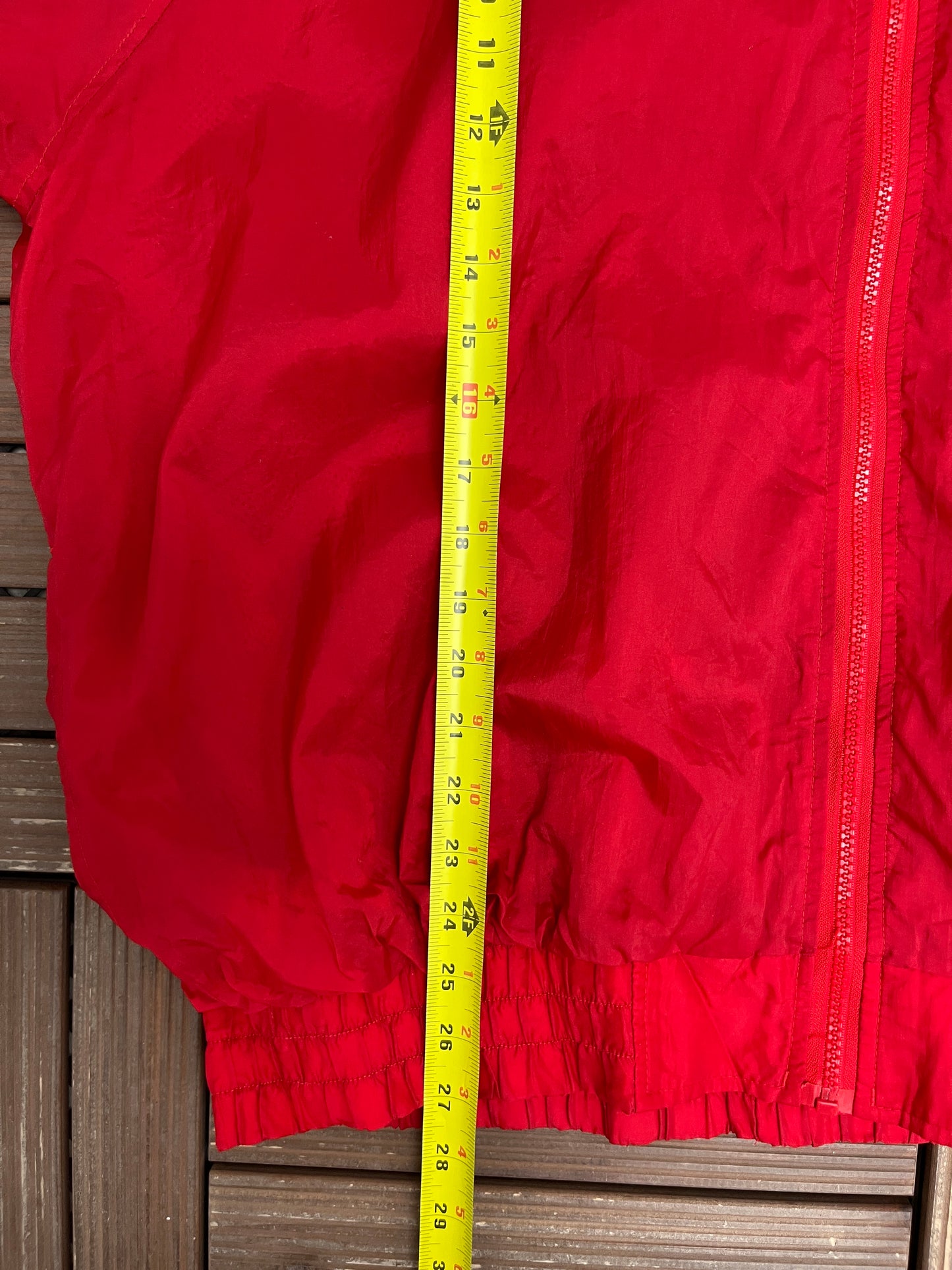 Wisconsin Badgers Graphic Windbreaker Jacket | Size X-Large | Vintage 1990s College Red Jacket |