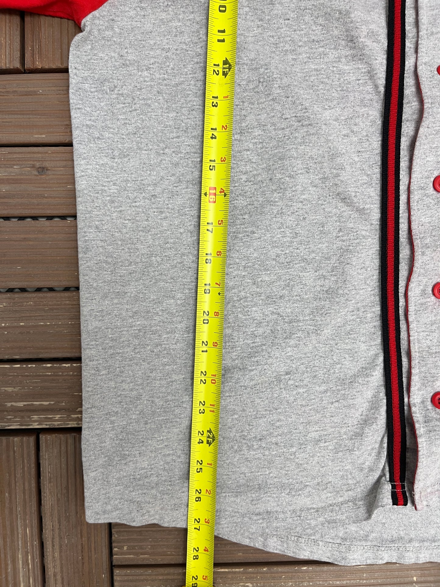 Dunlop Embroidered Baseball Graphic Jersey | Size X-Large | Vintage 1990s Grey Promotional Jersey |