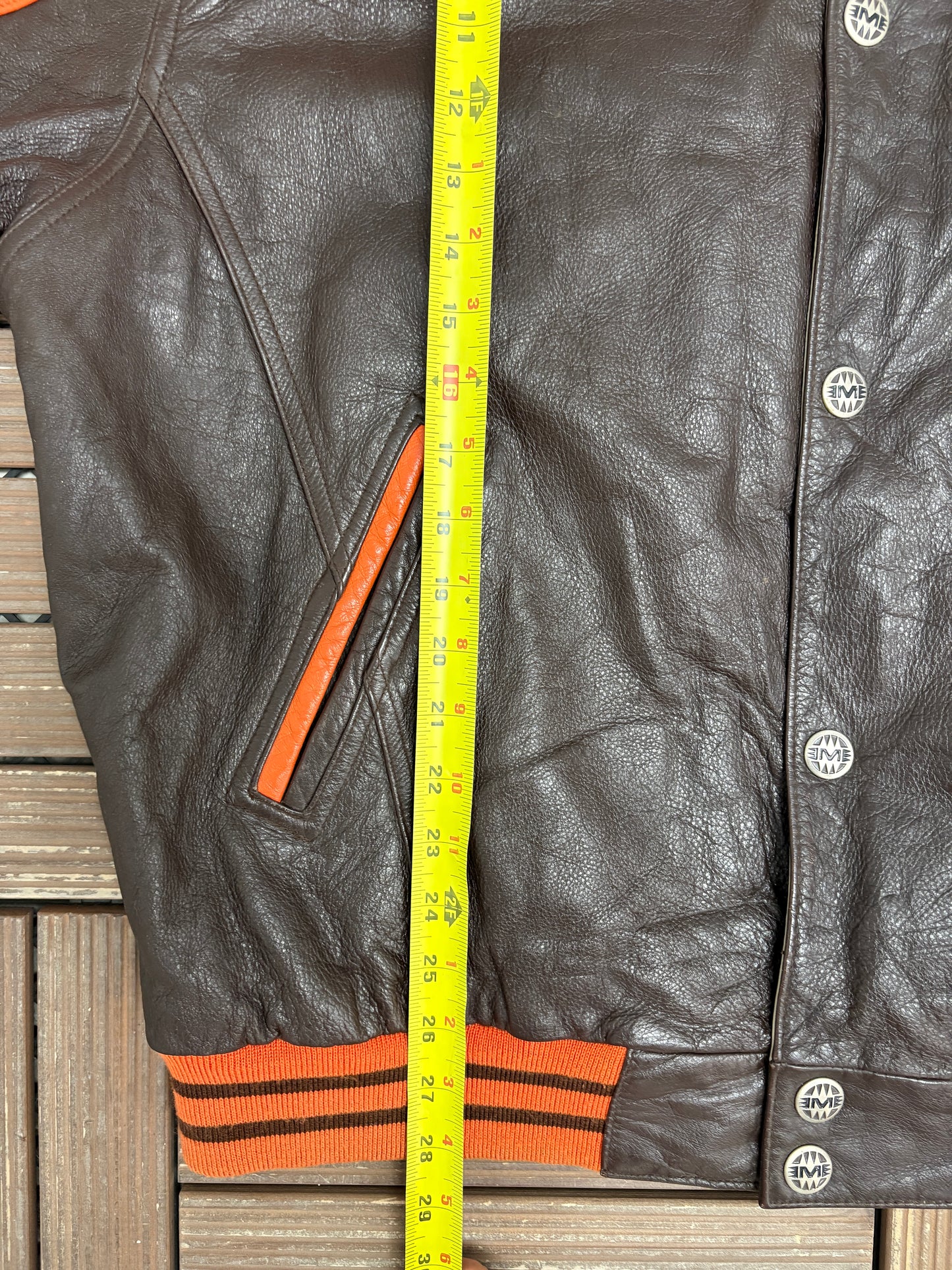 Cleveland Browns Leather Jacket | Size X-Large | Vintage 1990s NFL Football Brown Jacket |