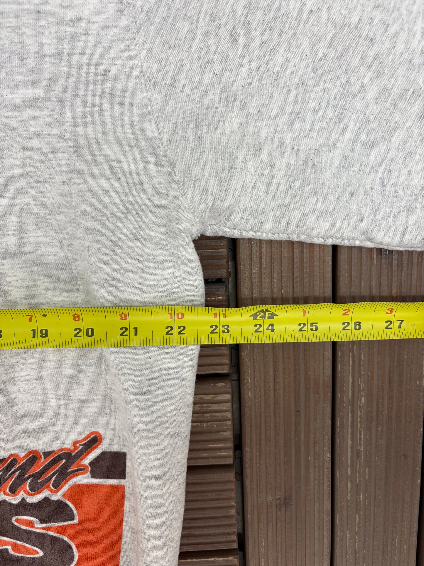 Cleveland Browns Graphic Crewneck | Size X-Large | Vintage 1990s NFL Football Grey Sweater |