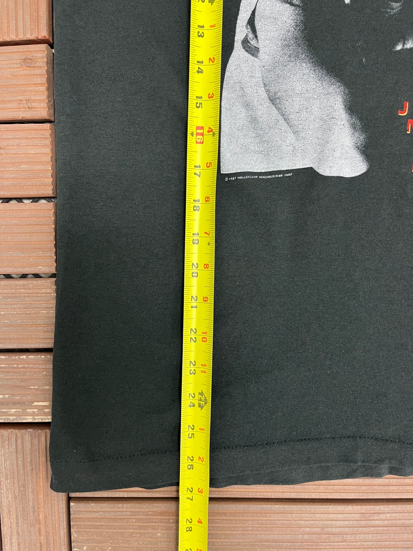 John Mellencamp The Lonesome Jubilee Graphic Tee | Size X-Large | Vintage 1980s Rock Music Black T-Shirt |