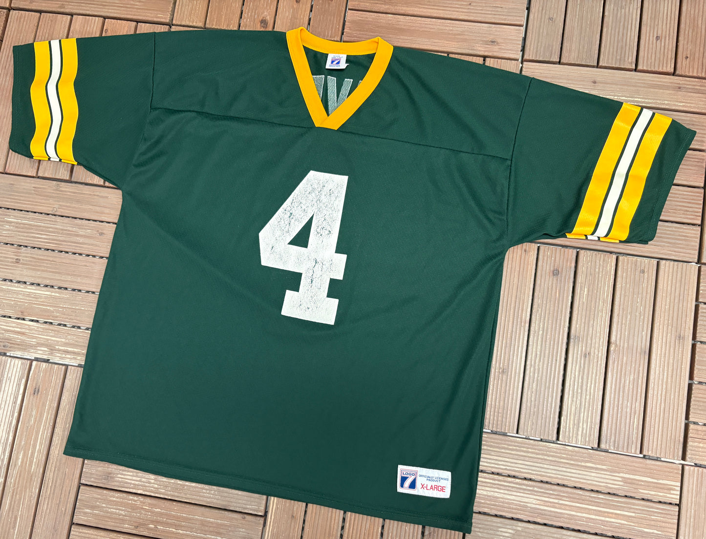 Green Bay Packers Brett Favre Football Jersey | Size X-Large | Vintage 1990s NFL Football Jersey |